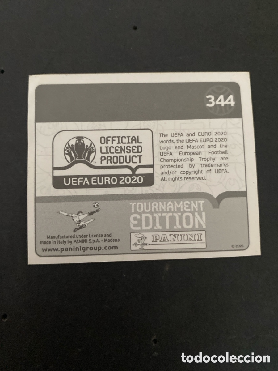 Football Stickers: Cromo Mundial Euro 2020 N* 344