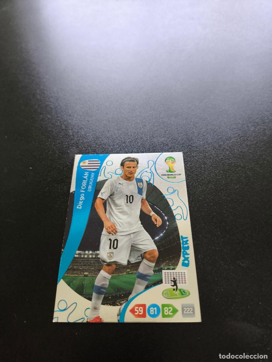 Football Stickers: Diego Forlan URUGUAY EXPERT PANINI ADRENALYN WORLD CUP MUNDIAL BRASIL 2014 N LIGA ESTE