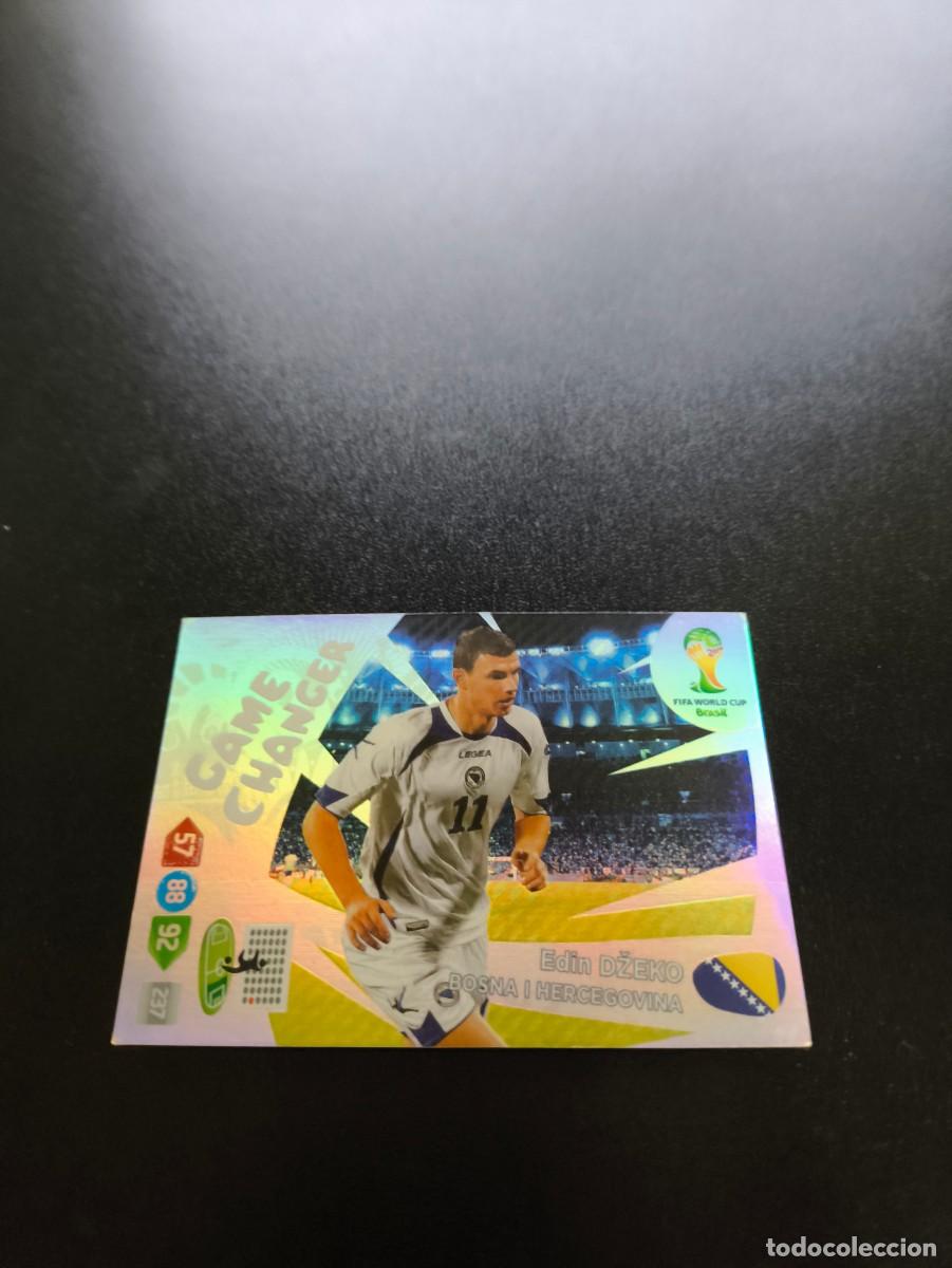 Football Stickers: Edin Džeko BOSNIA GAME CHANGER PANINI ADRENALYN WORLD CUP MUNDIAL BRASIL 2014 N LIGA ESTE