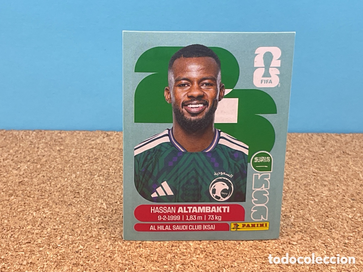 Football Stickers: ARABIA SAUDI / KSA . N&ordm; 8. HASSAN ALTAMBAKTI . FIFA WORLS CUP 2026. PANINI