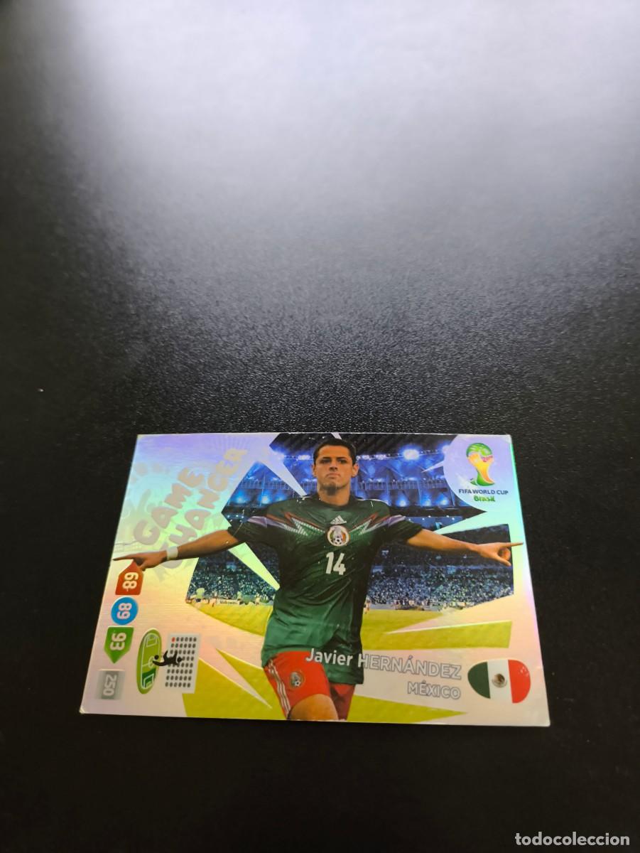 Football Stickers: Javier Hern&aacute;ndez MEXICO GAME CHANGER PANINI ADRENALYN WORLD CUP MUNDIAL BRASIL 2014 N LIGA ESTE