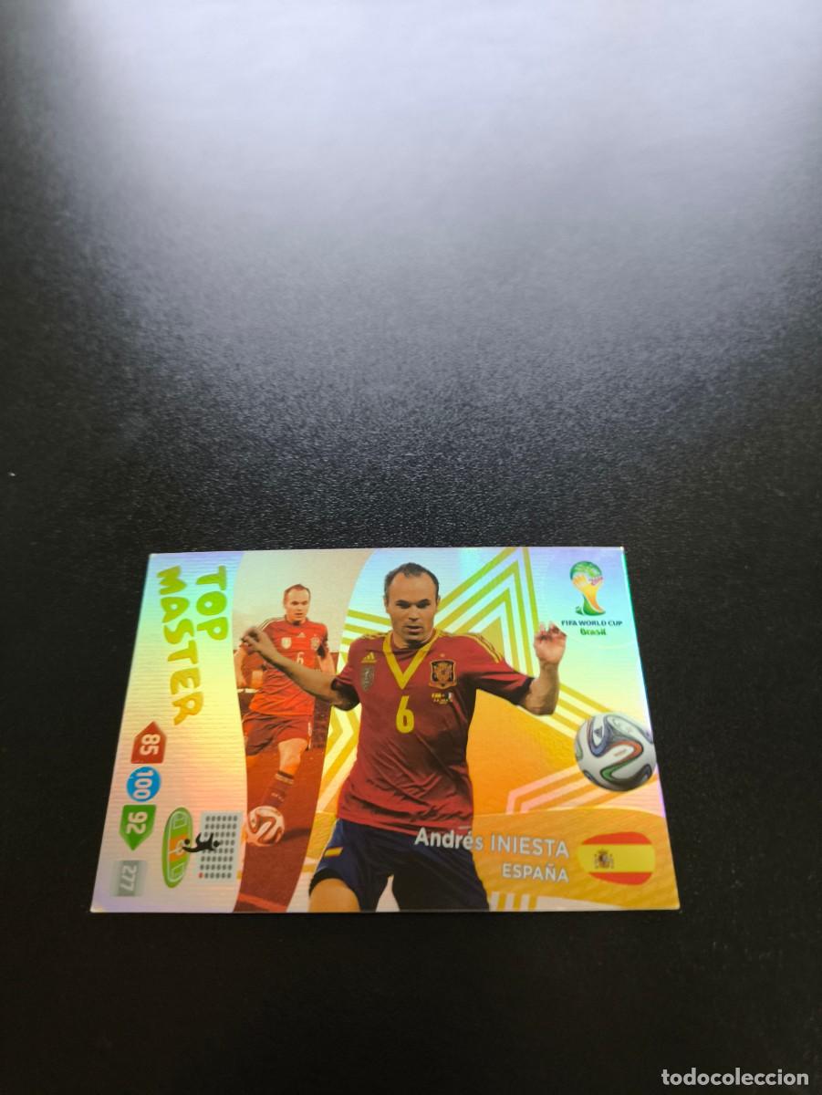 Figurine di Calcio: Andres Iniesta ESPA&Ntilde;A TOP MASTER PANINI ADRENALYN WORLD CUP MUNDIAL BRASIL 2014 N LIGA ESTE