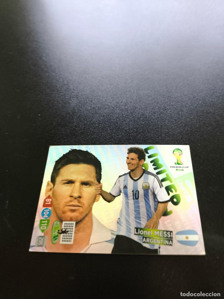 Cromos de F&uacute;tbol: LE-LM Lionel Messi ARGENTINA LIMITED EDITION PANINI ADRENALYN WORLD CUP MUNDIAL BRASIL 2014 NO LIGA