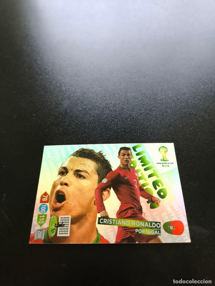Cromos de F&uacute;tbol: Cristiano Ronaldo PORTUGAL LIMITED EDITION PANINI ADRENALYN WORLD CUP MUNDIAL BRASIL 2014 NO LIGA