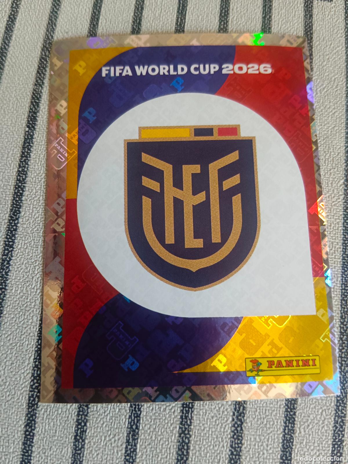 Cromos de F&uacute;tbol: MUNDIAL 2026 ESTADOS UNIDOS USA MEXICO MEJICO CANADA ECU 1 ECU1 ESCUDO ECUADOR FIFA