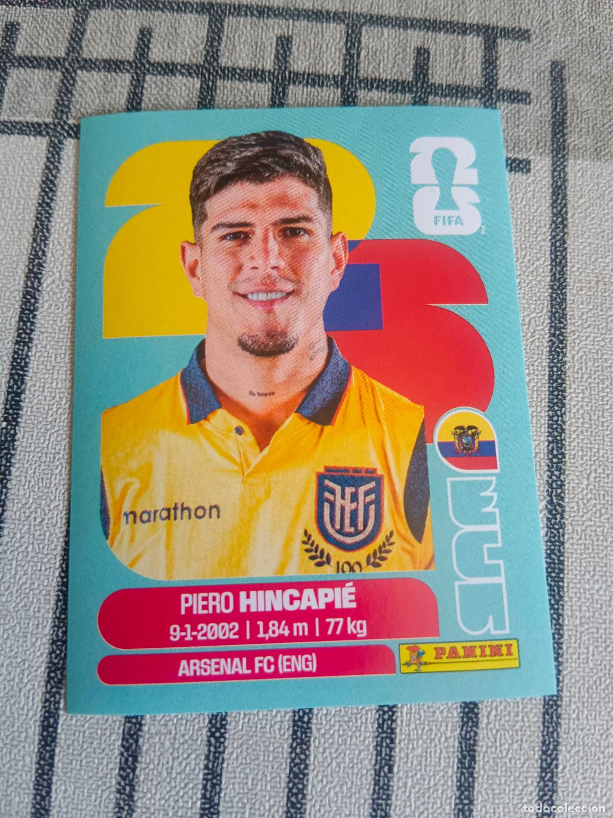 Cromos de F&uacute;tbol: MUNDIAL 2026 ESTADOS UNIDOS USA MEXICO MEJICO CANADA ECU 4 ECU4 PIERO HINCAPIE ECUADOR FIFA