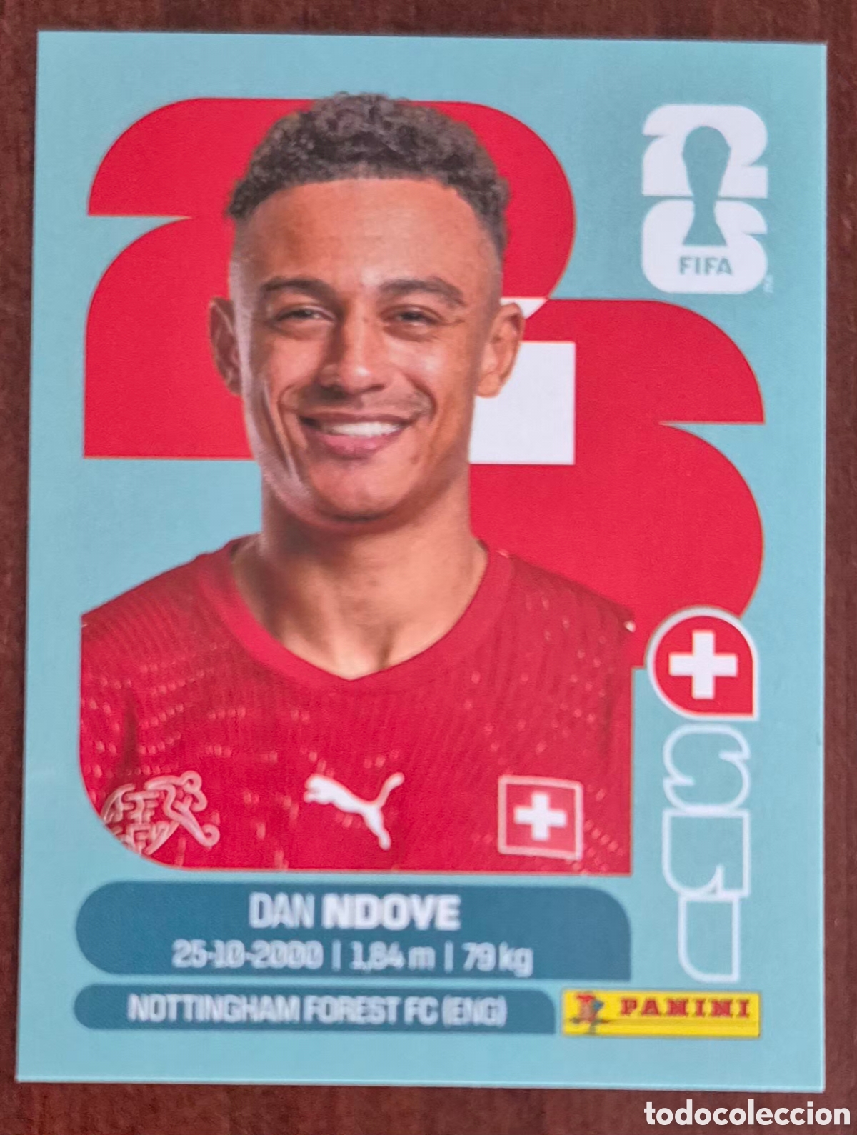 Fu&szlig;ball-Sticker: FIFA WORLD CUP 2026 - SUIZA N&deg;19 NDOVE