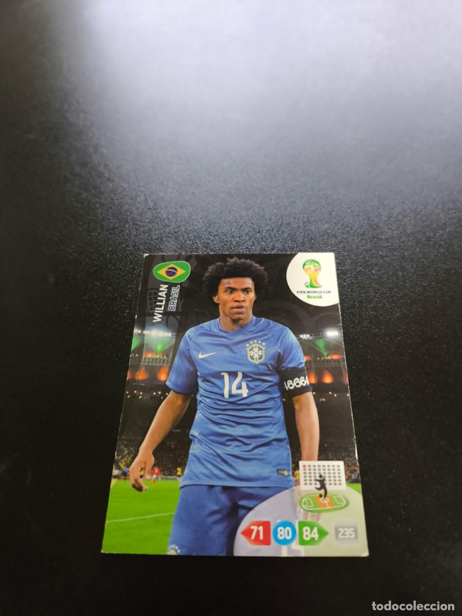 Figurine di Calcio: U16 Willian BRASIL UPDATE PANINI ADRENALYN WORLD CUP MUNDIAL BRASIL 2014 NO LIGA