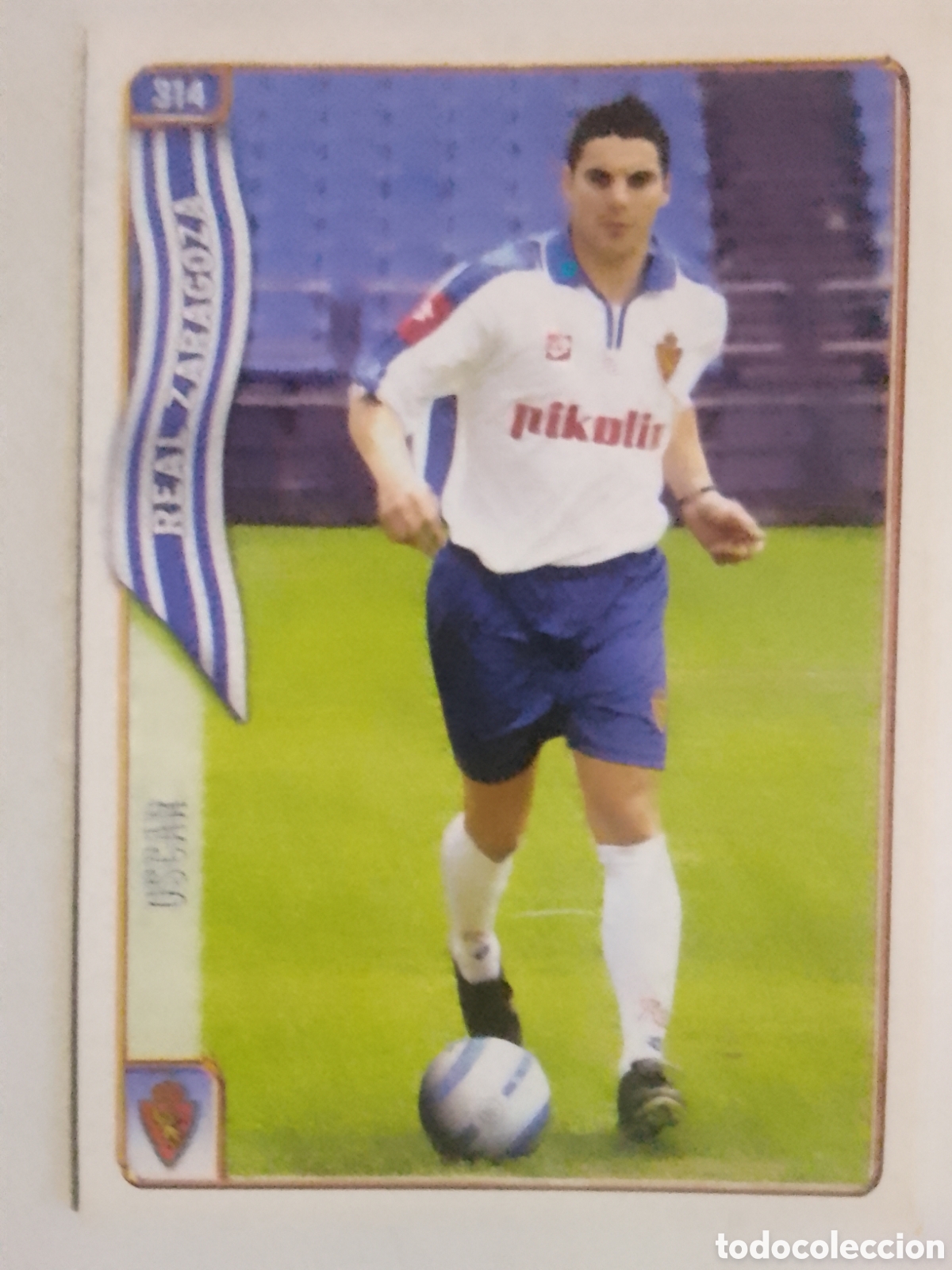 Cromos de F&uacute;tbol: Mundicromo 2005 n&deg; 314 &Oacute;scar &bull; Zaragoza.