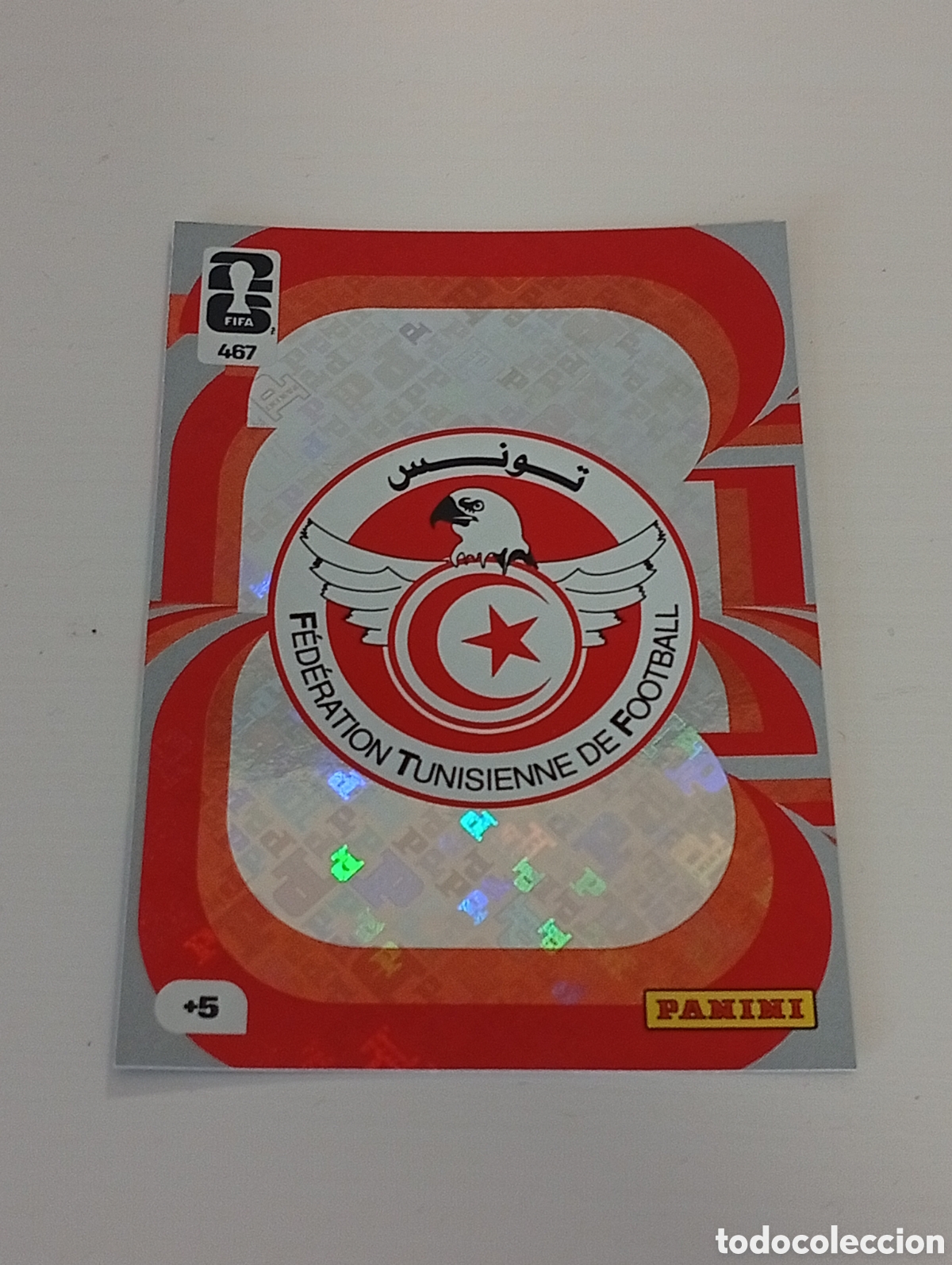 Cromos de f&uacute;tbol: 467 WORLD CUP 2026 TEAM CREST TUNEZ ESCUDO ADRENALYN MUNDIAL PANINI 26