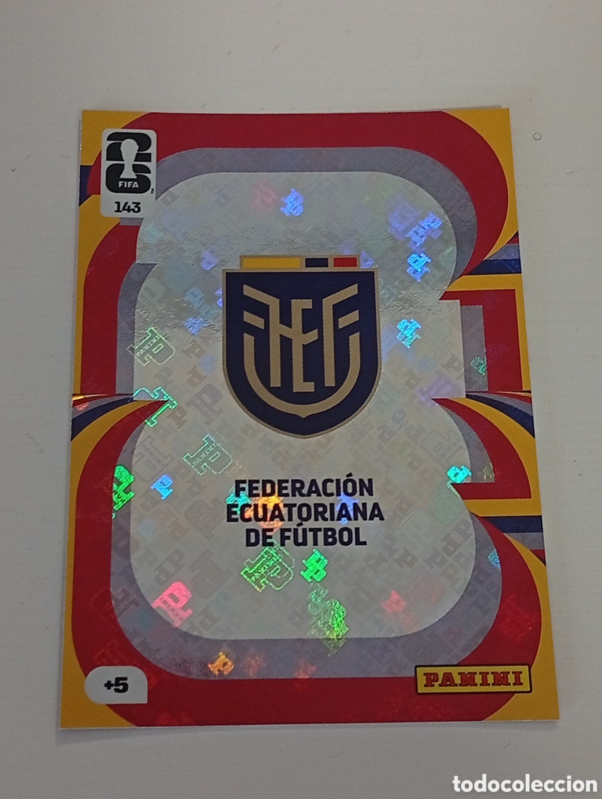 Cromos de f&uacute;tbol: 143 Escudo logo Ecuador, Adrenalyn XL Fifa World Cup 2026 Mundial 26