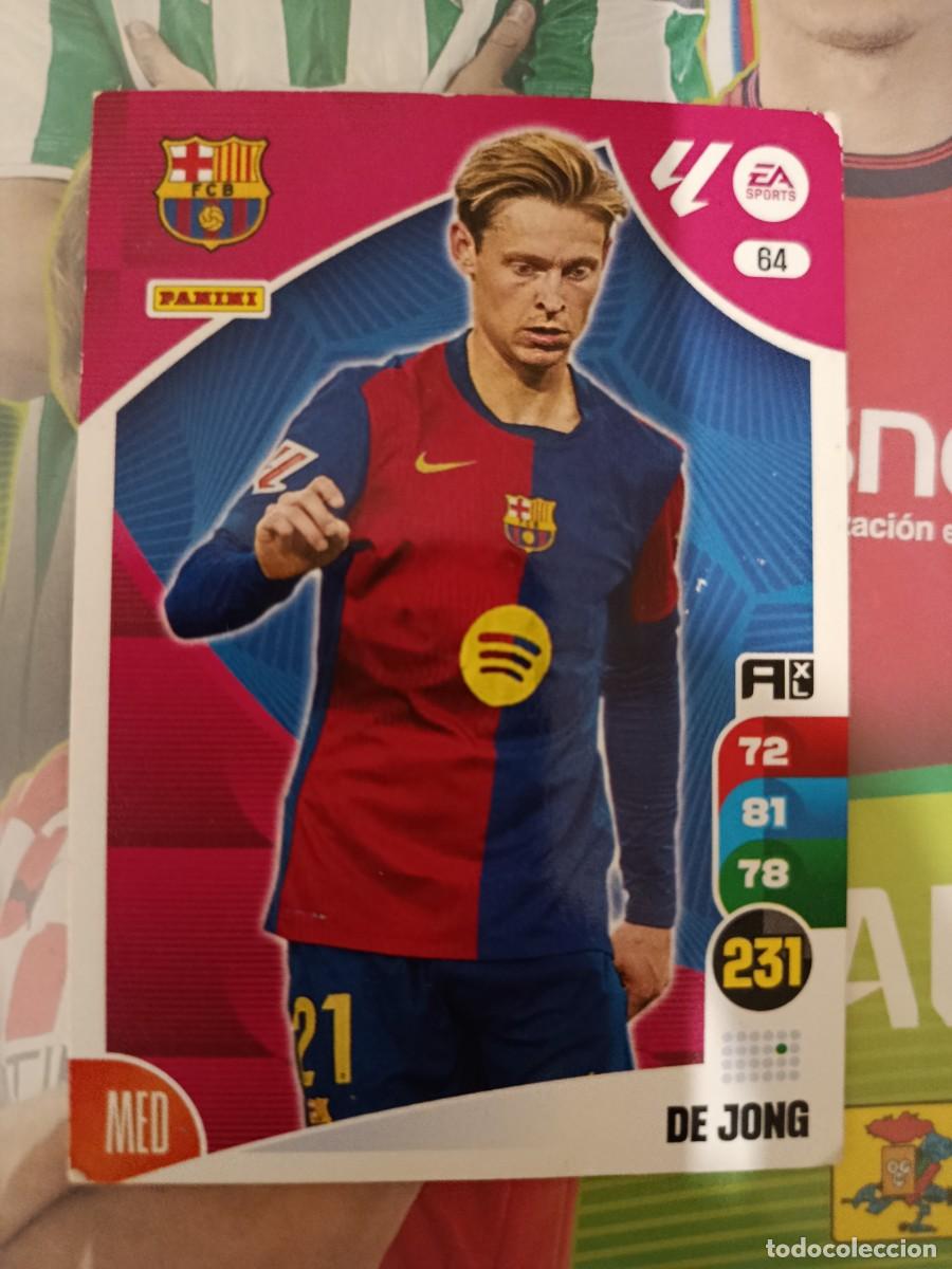 Cromos de F&uacute;tbol: Adrenalyn 24/25. 64. De Jong. Barcelona.