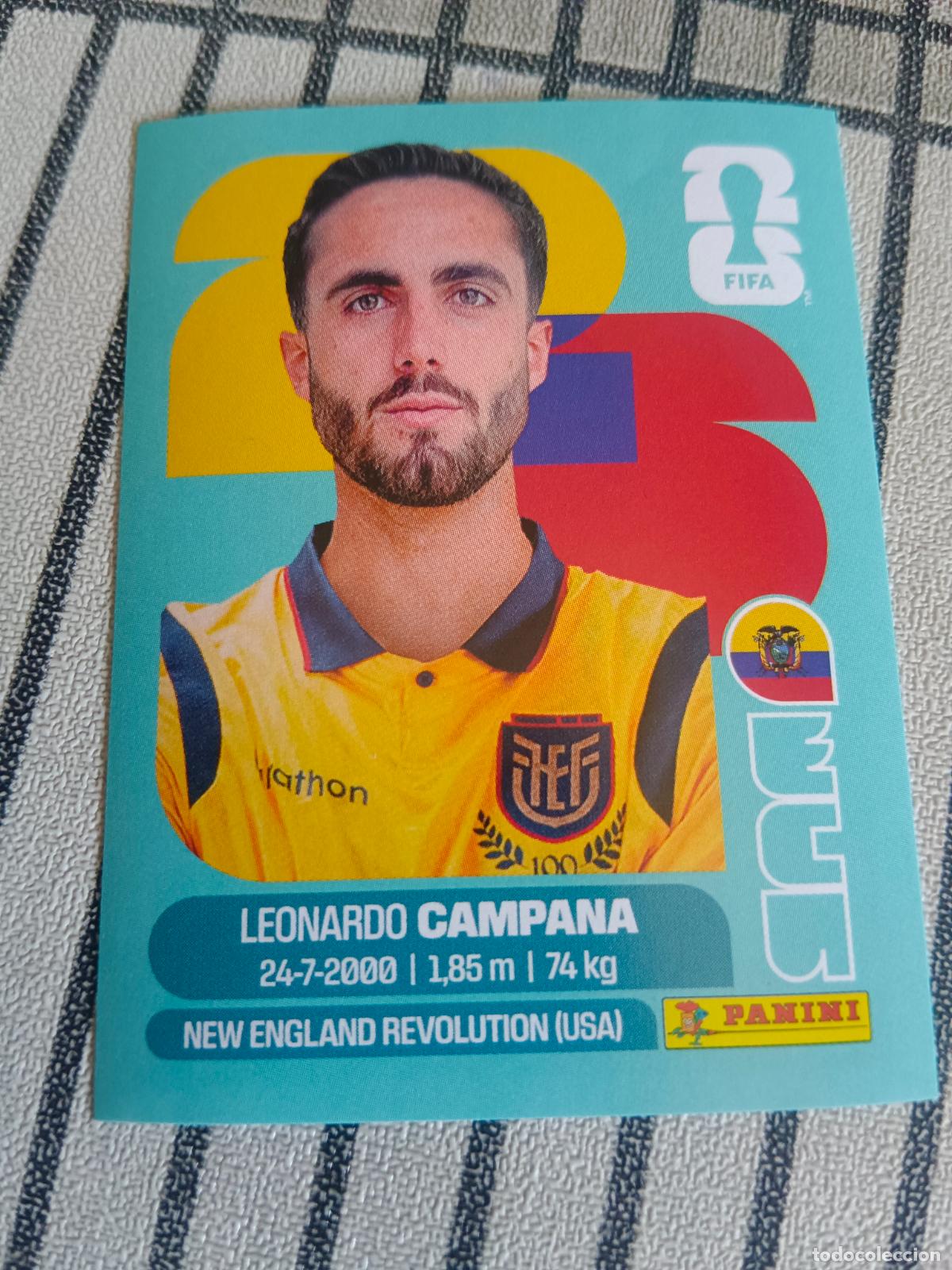 Cromos de F&uacute;tbol: MUNDIAL 2026 ESTADOS UNIDOS USA MEXICO MEJICO CANADA ECU 15 ECU15 LEONARDO CAMPANA ECUADOR FIFA