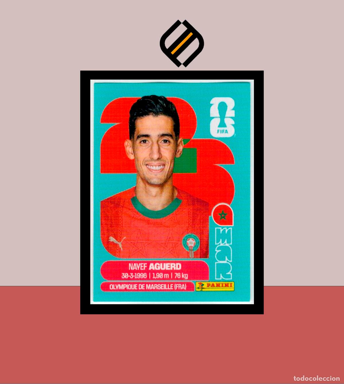 Cromos de Futebol: PANINI FIFA CLUB WORLD CUP 2026 26 MAR 6 NAYEF AGUERD MARRUECOS STICKER MUNDIAL MEX CAN USA