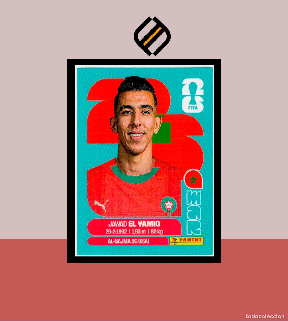 Cromos de Futebol: PANINI FIFA CLUB WORLD CUP 2026 26 MAR 8 JAWAD EL YAMIQ MARRUECOS STICKER MUNDIAL MEX CAN USA