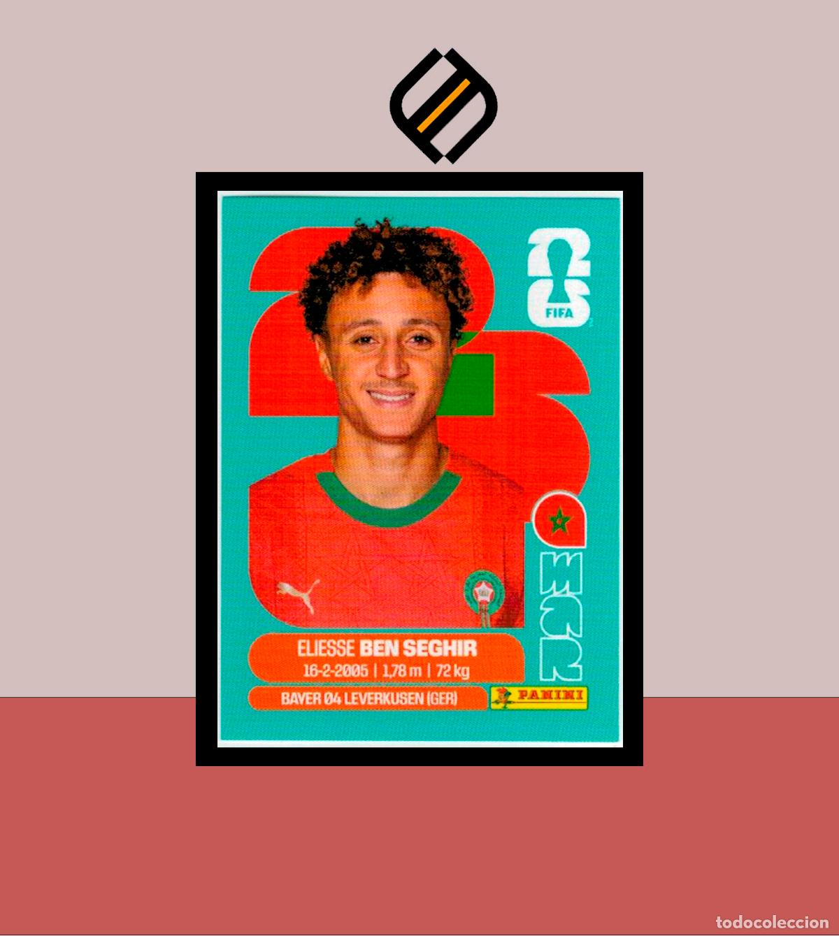 Cartes &agrave; collectionner de Football: PANINI FIFA CLUB WORLD CUP 2026 26 MAR 12 ELIESSE BEN SEGHIR MARRUECOS STICKER MUNDIAL MEX CAN USA