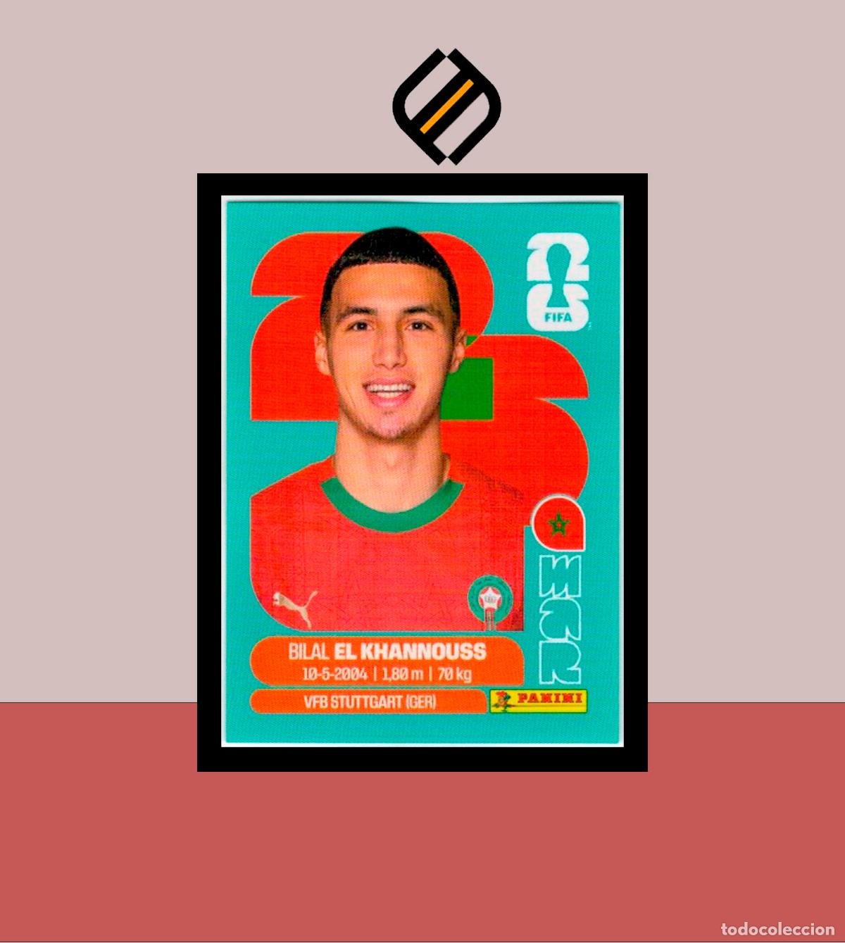 Cartes &agrave; collectionner de Football: PANINI FIFA CLUB WORLD CUP 2026 26 MAR 14 BILAL EL KHANNOUSS MARRUECOS STICKER MUNDIAL MEX CAN USA