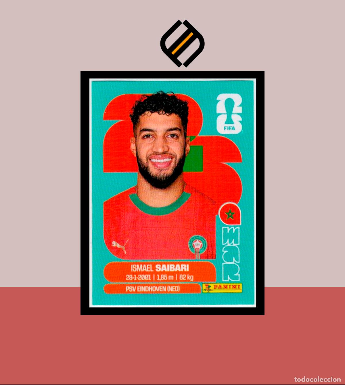 Cartes &agrave; collectionner de Football: PANINI FIFA CLUB WORLD CUP 2026 26 MAR 15 ISMAEL SAIBARI MARRUECOS STICKER MUNDIAL MEX CAN USA