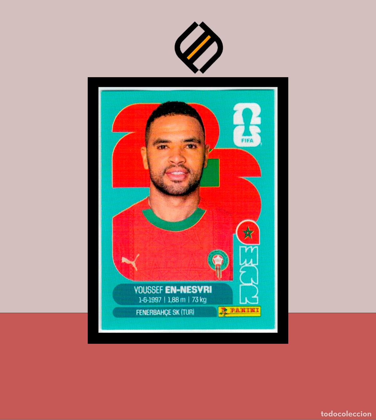Cartes &agrave; collectionner de Football: PANINI FIFA CLUB WORLD CUP 2026 26 MAR 16 YOUSSEF EN-NESYRI MARRUECOS STICKER MUNDIAL MEX CAN USA