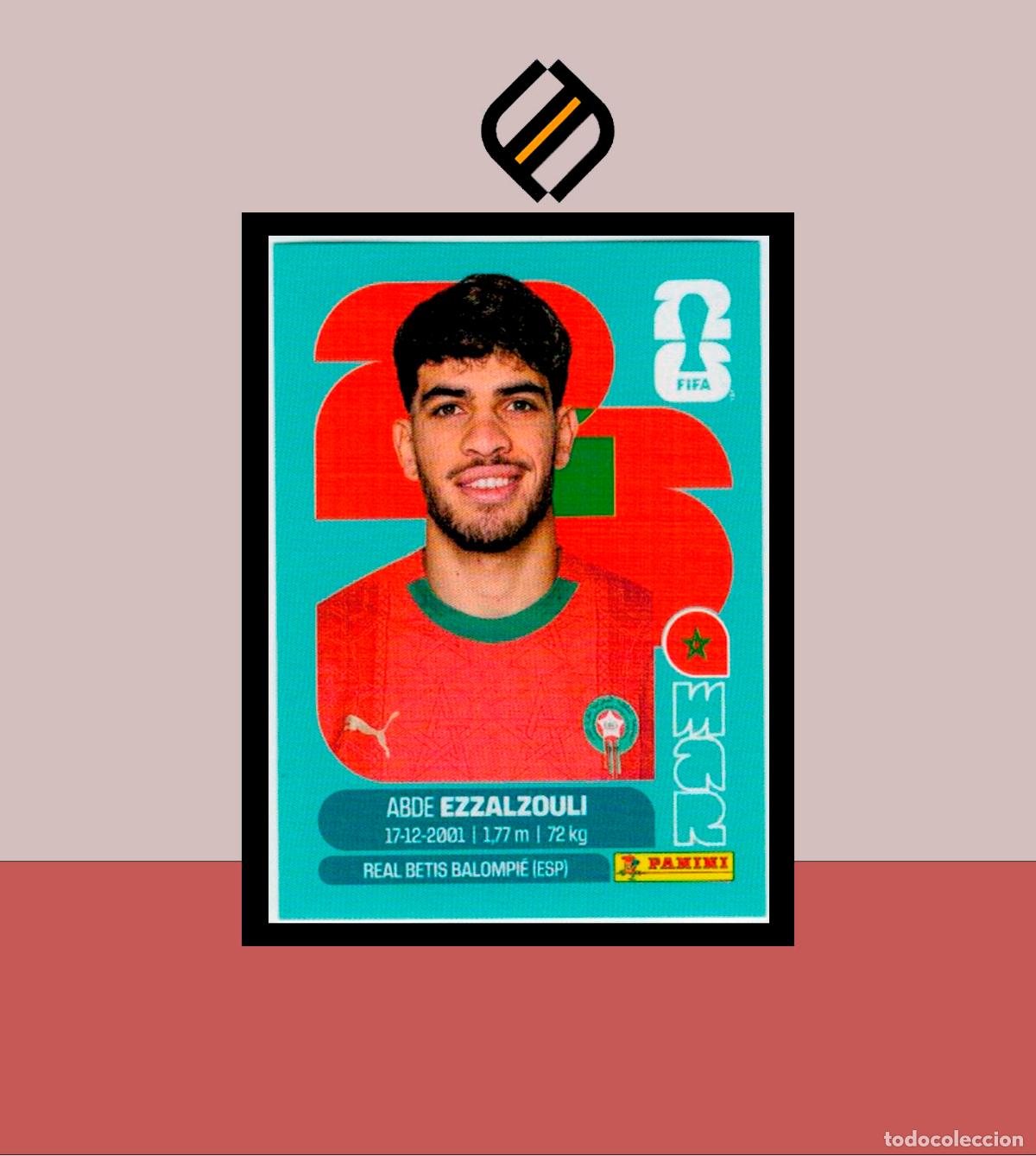 Cartes &agrave; collectionner de Football: PANINI FIFA CLUB WORLD CUP 2026 26 MAR 17 ABDE EZZALZOULI MARRUECOS STICKER MUNDIAL MEX CAN USA