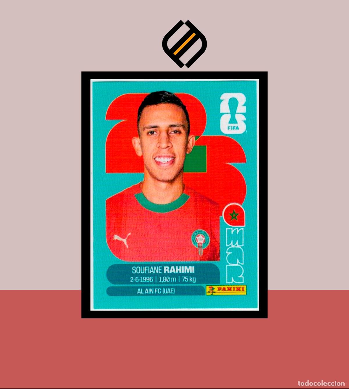 Cartes &agrave; collectionner de Football: PANINI FIFA CLUB WORLD CUP 2026 26 MAR 18 SOUFIANE RAHIMI MARRUECOS STICKER MUNDIAL MEX CAN USA
