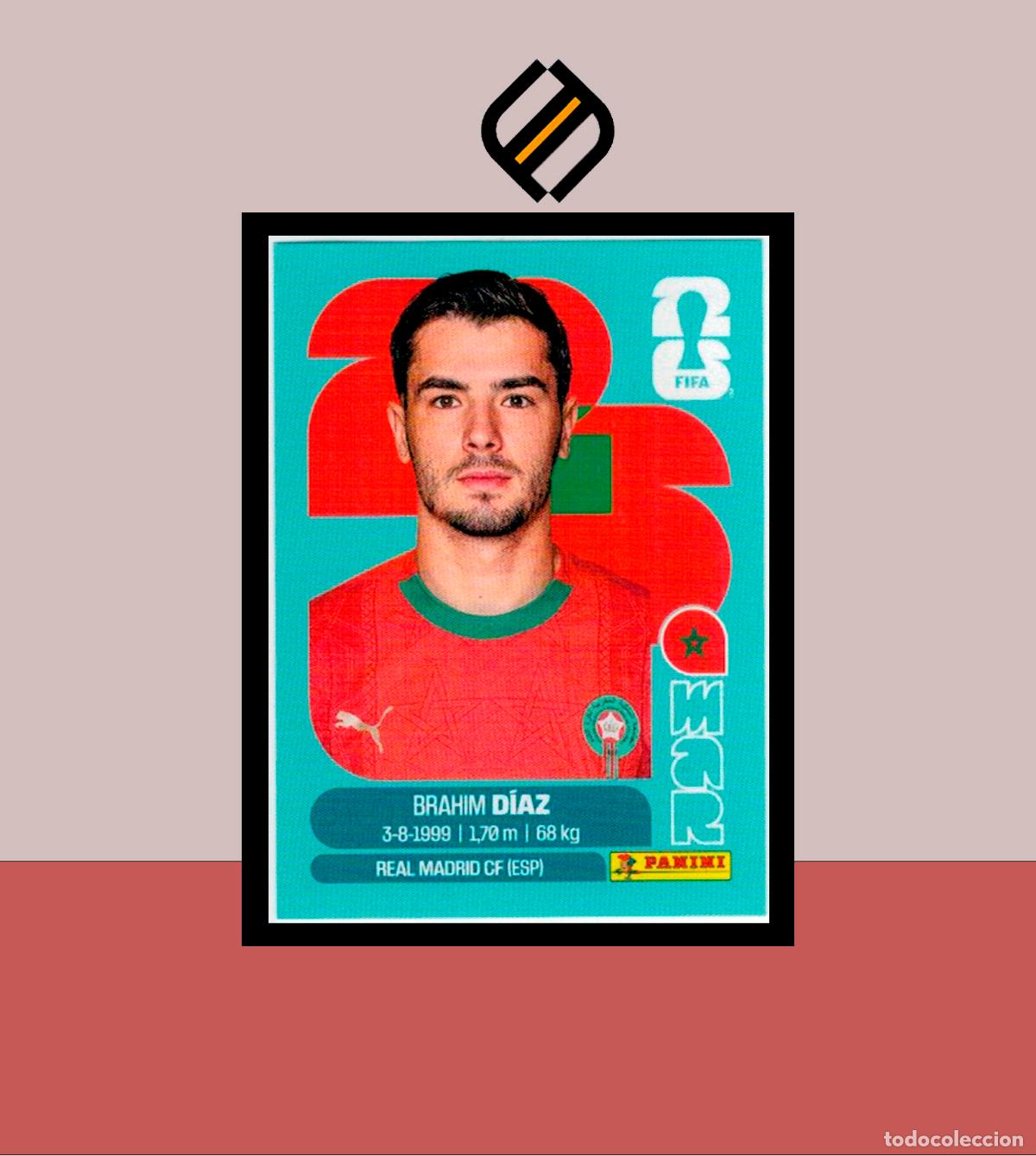 Cartes &agrave; collectionner de Football: PANINI FIFA CLUB WORLD CUP 2026 26 MAR 19 BRAHIM DIAZ MARRUECOS STICKER MUNDIAL MEX CAN USA