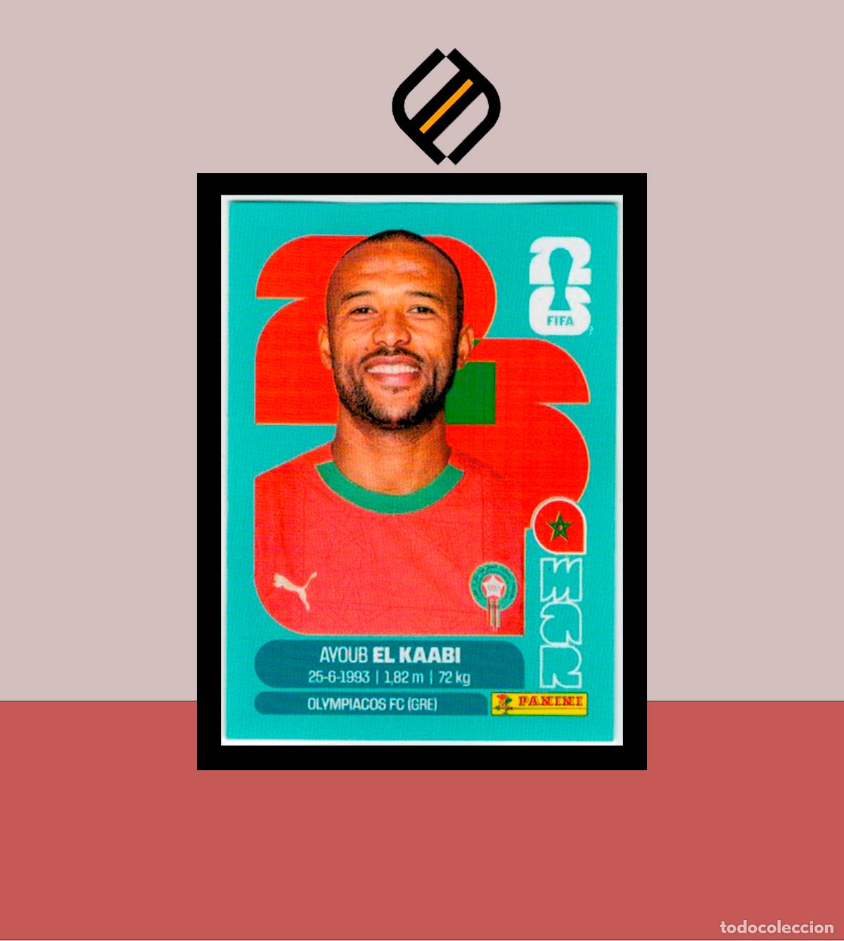 Cartes &agrave; collectionner de Football: PANINI FIFA CLUB WORLD CUP 2026 26 MAR 20 AYOUB EL KAABI MARRUECOS STICKER MUNDIAL MEX CAN USA