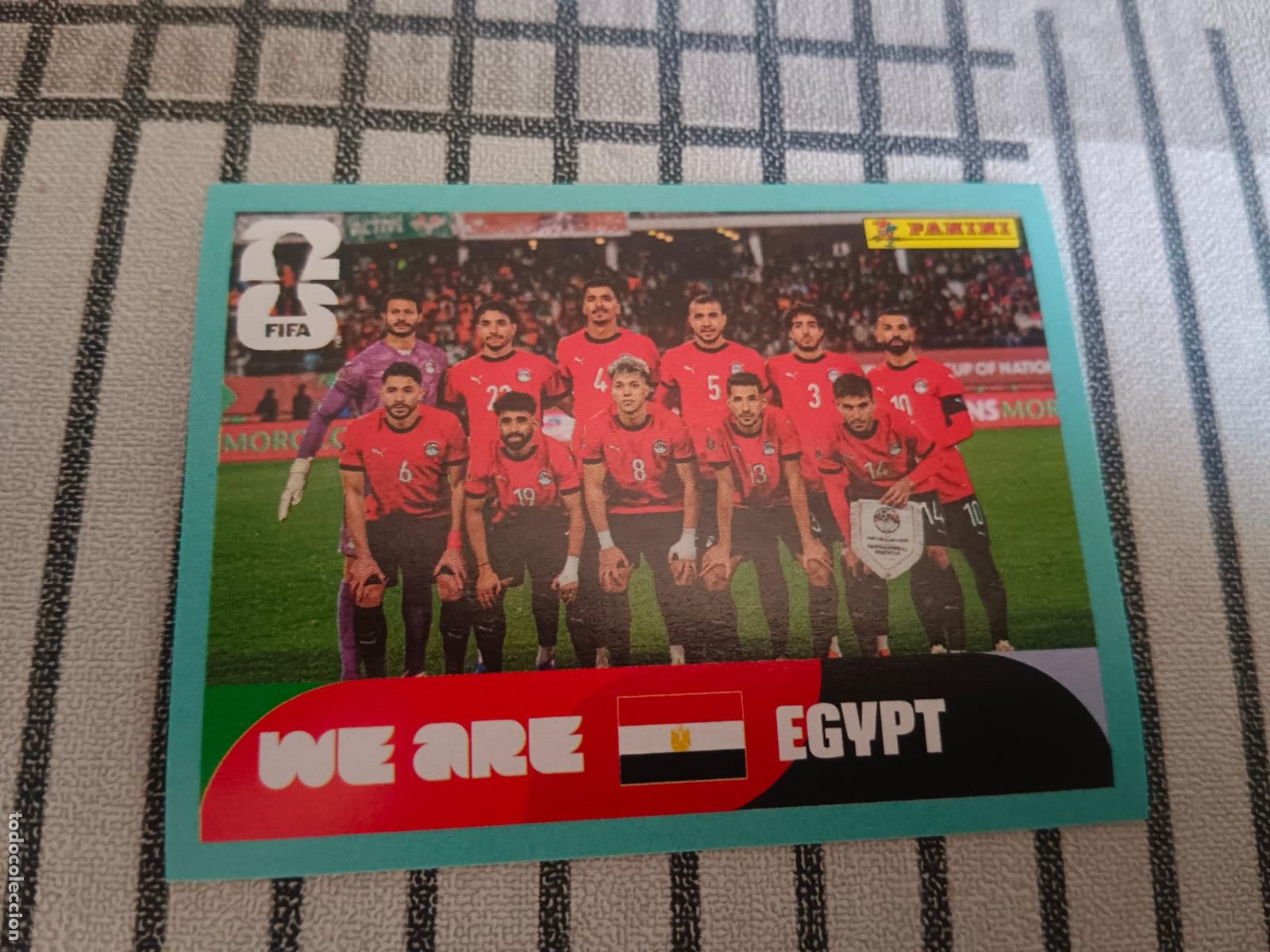 Cromos de F&uacute;tbol: MUNDIAL 2026 ESTADOS UNIDOS USA MEXICO MEJICO CANADA EGY 13 EGY13 ALINEACION EGIPTO FIFA