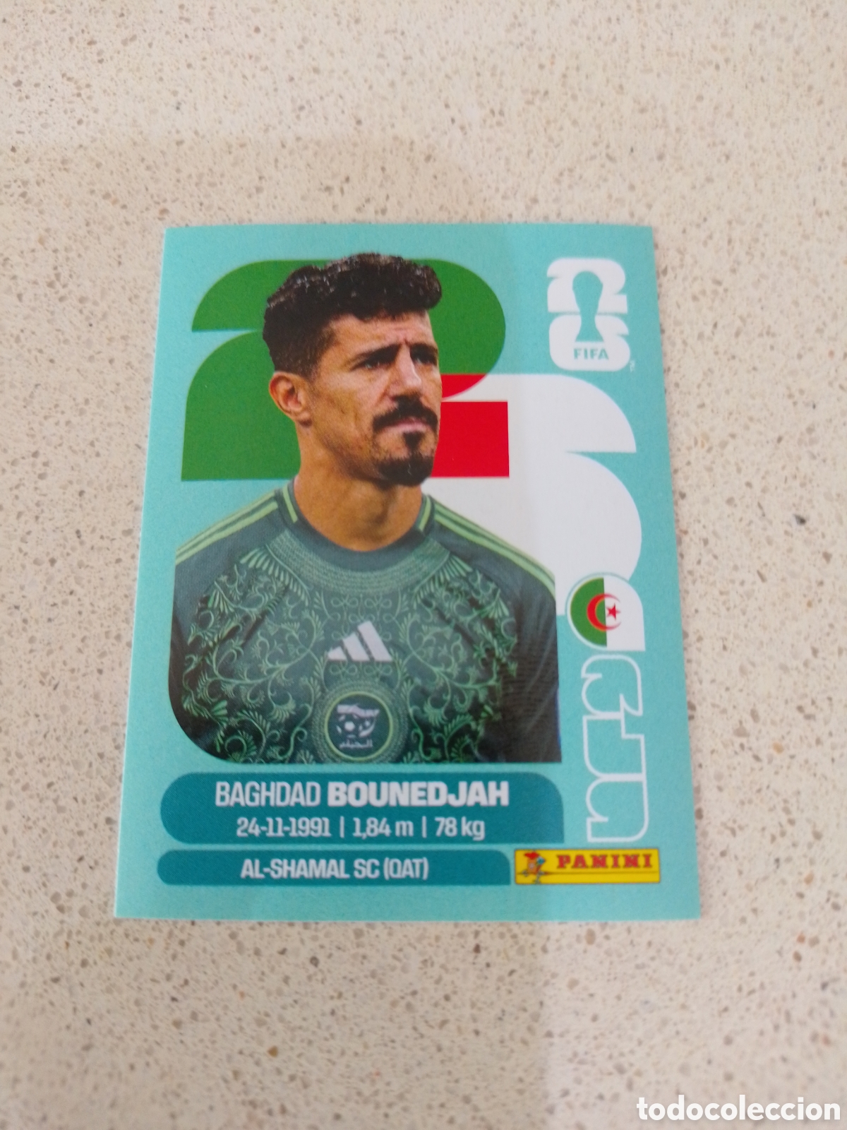 Cromos de F&uacute;tbol: CROMO NUMERO 19 BOUNEDJAH ARGELIA. MUNDIAL 2026. PANINI.