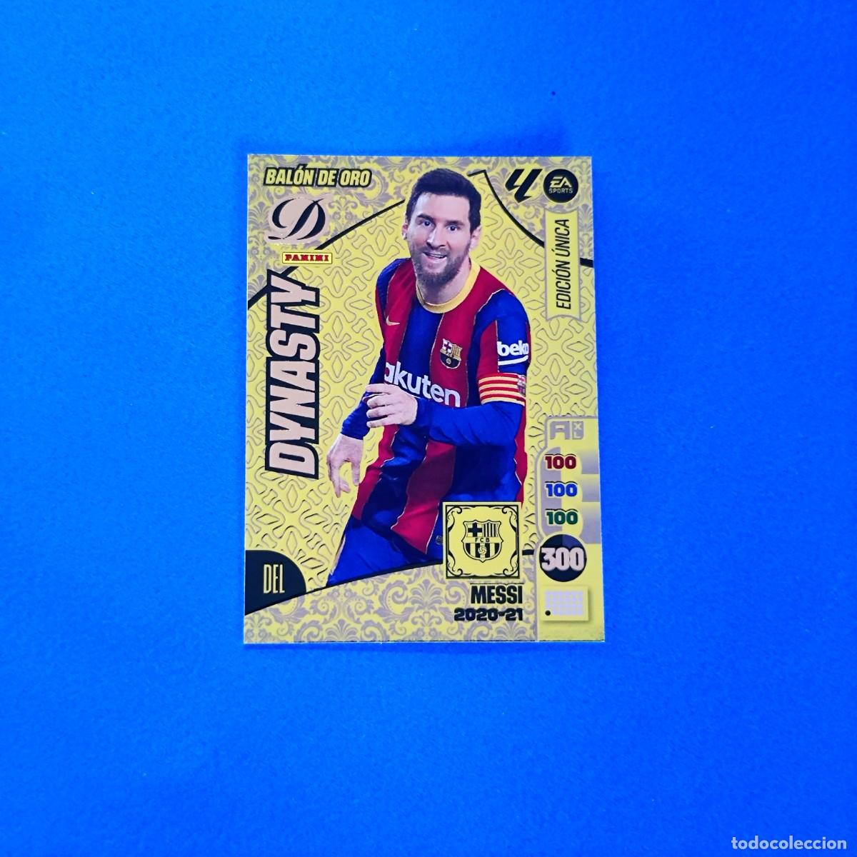 Figurine di Calcio: Adrenalyn 2024 2025 / 24 25 Messi Edici&oacute;n &Uacute;nica Bal&oacute;n de Oro Dynasty 2020 2021 / 20 21 Barcelona