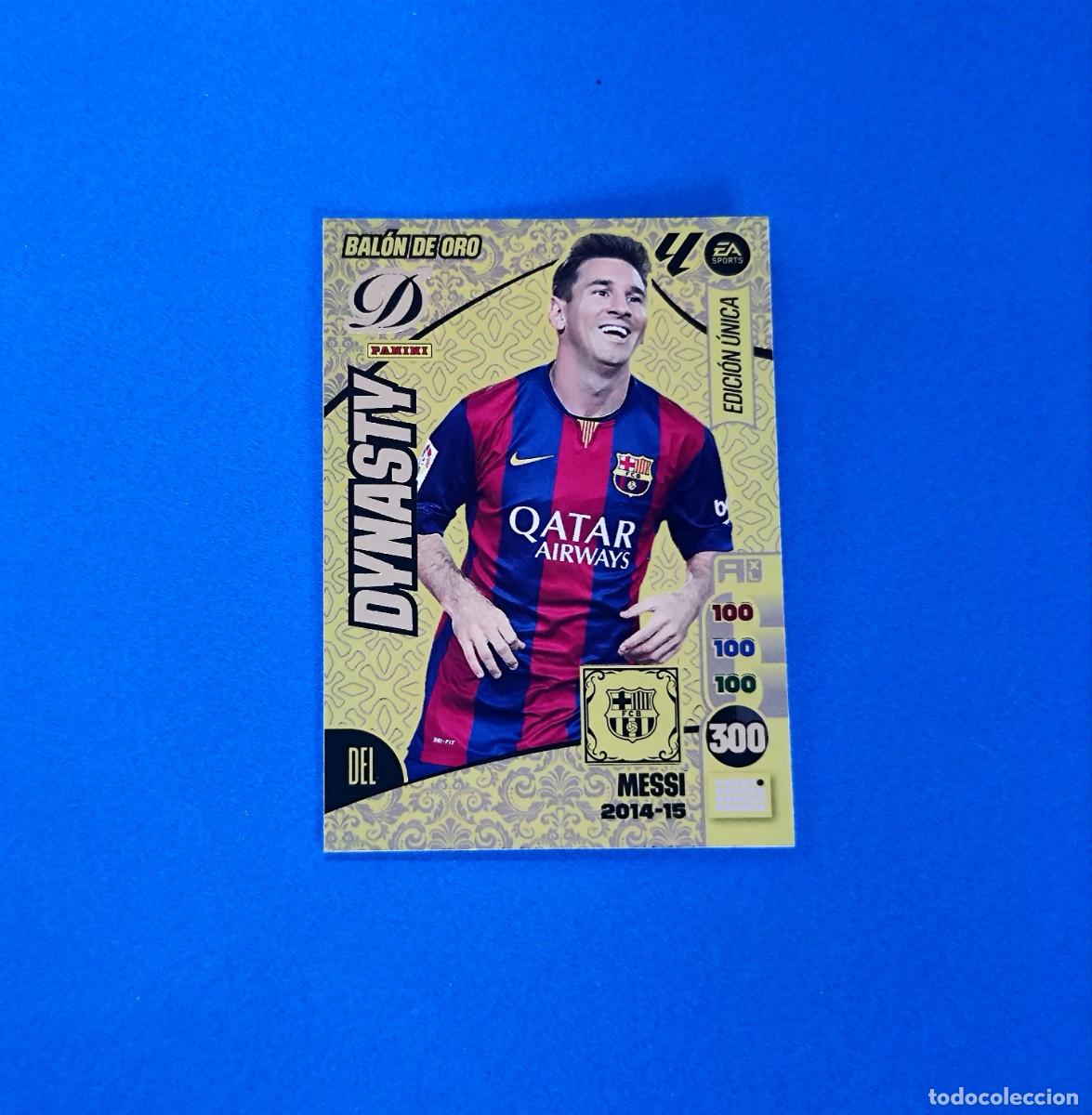 Figurine di Calcio: Adrenalyn 2024 2025 / 24 25 Messi Edici&oacute;n &Uacute;nica Bal&oacute;n de Oro Dynasty 2014 2015 / 14 15 Barcelona
