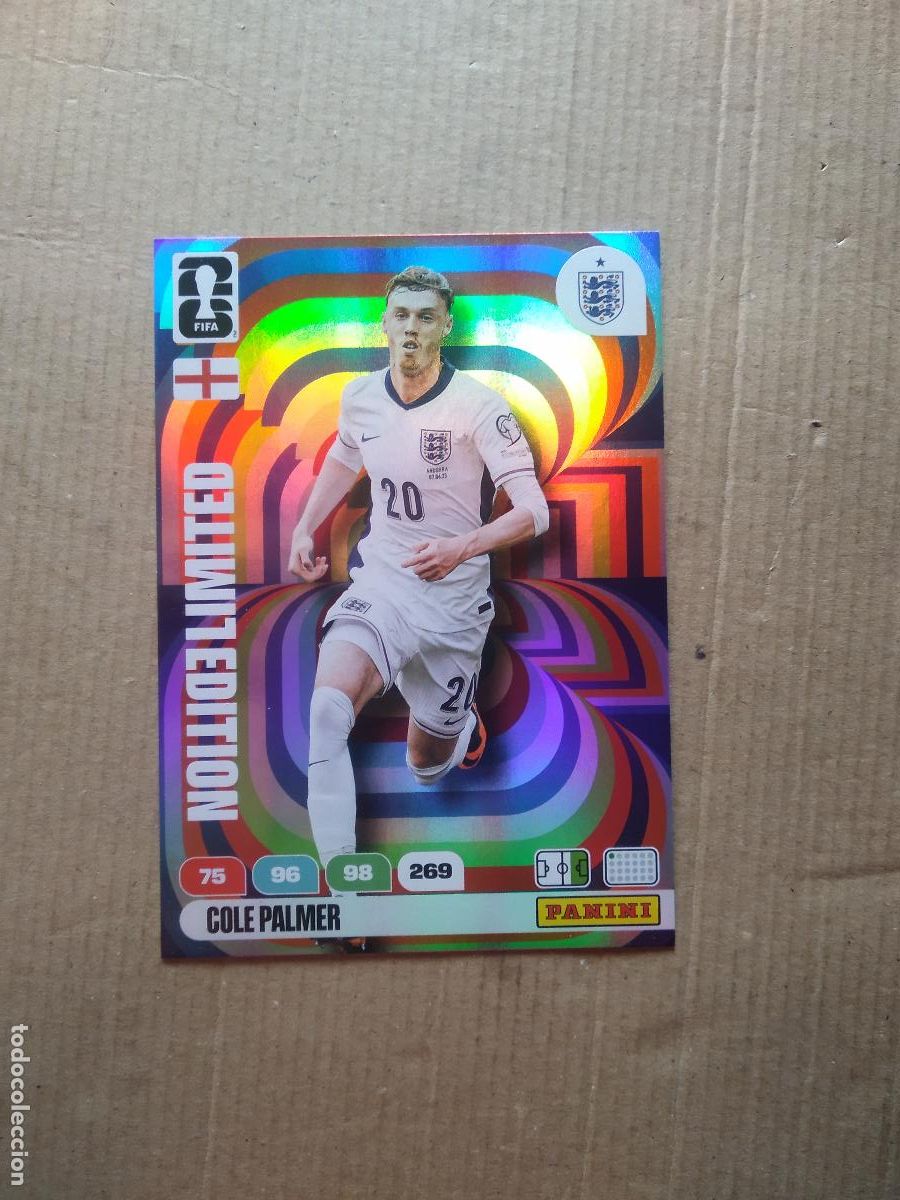 Cromos de Futebol: COLE PALMER INGLATERRA EDICION LIMITADA XXL CROMO FUTBOL PANINI ADRENALYN MUNDIAL 2026 WORLD CUP