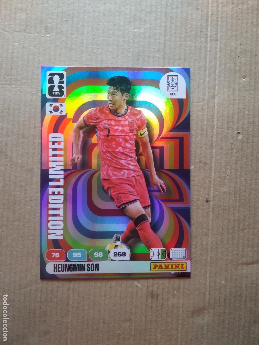 Cromos de Futebol: HEUNGMIN SON COREA KOREA EDICION LIMITADA XXL CROMO FUTBOL PANINI ADRENALYN MUNDIAL 2026 WORLD CUP
