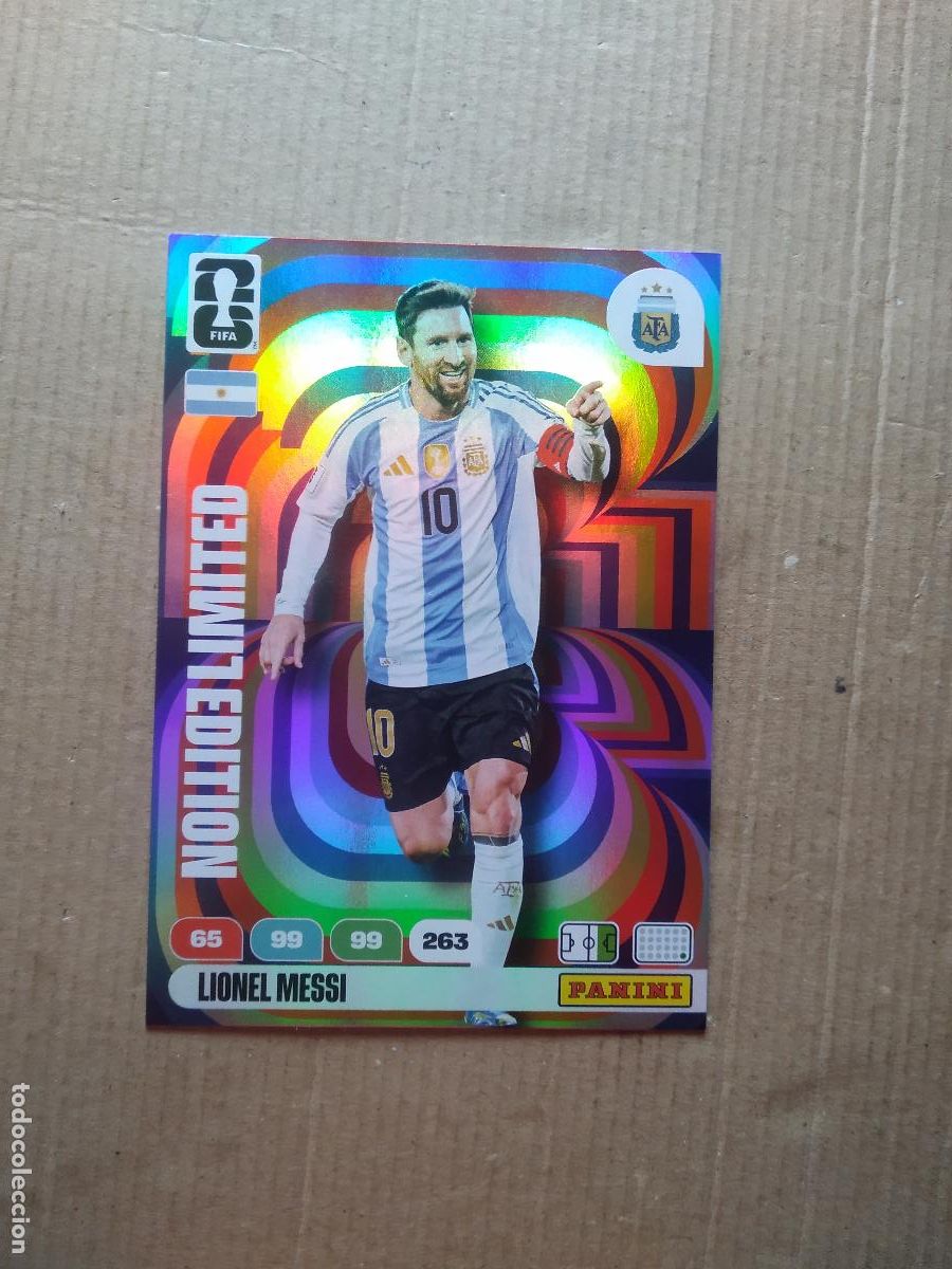 Cromos de f&uacute;tbol: MESSI ARGENTINA EDICION LIMITADA XXL CROMO FUTBOL PANINI ADRENALYN MUNDIAL 2026 WORLD CUP
