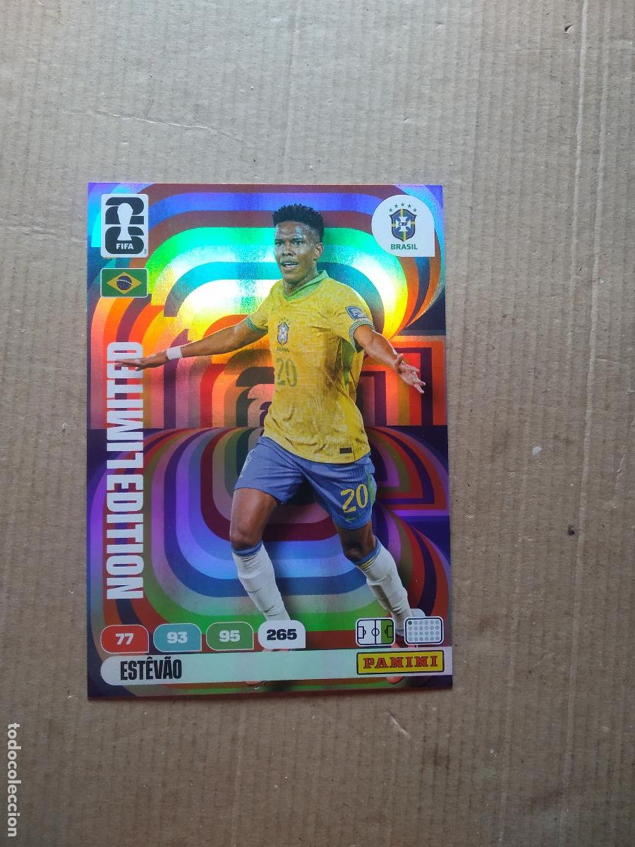 Cromos de F&uacute;tbol: ESTEVAO ROOKIE BRASIL EDICION LIMITADA XXL CROMO FUTBOL PANINI ADRENALYN MUNDIAL 2026 WORLD CUP