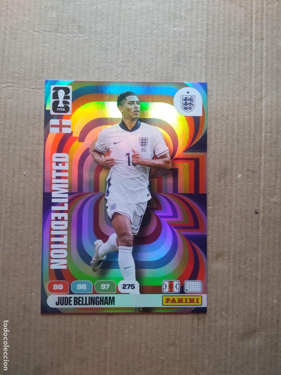 Cromos de F&uacute;tbol: BELLINGHAM INGLATERRA EDICION LIMITADA XXL CROMO FUTBOL PANINI ADRENALYN MUNDIAL 2026 WORLD CUP