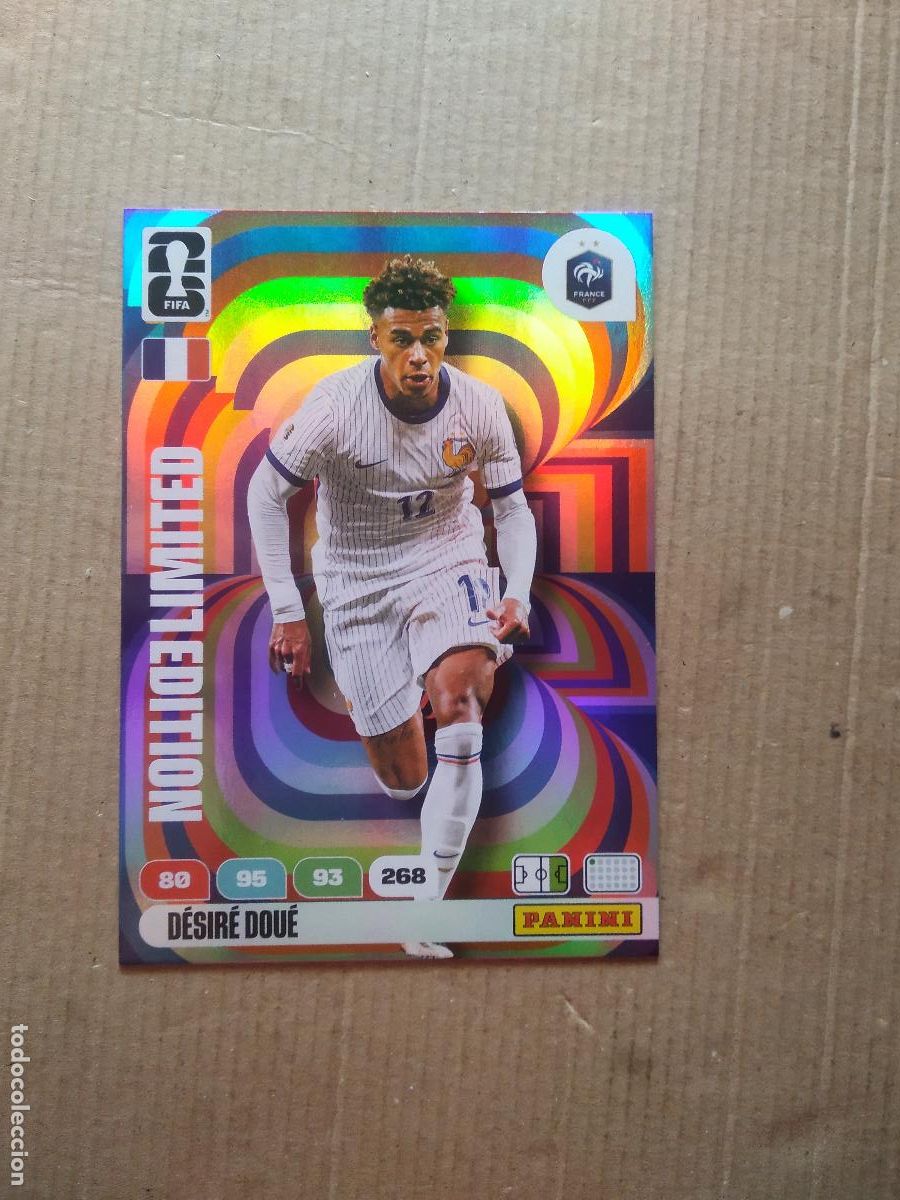 Cromos de F&uacute;tbol: DESIRE DOUE FRANCIA EDICION LIMITADA XXL CROMO FUTBOL PANINI ADRENALYN MUNDIAL 2026 WORLD CUP