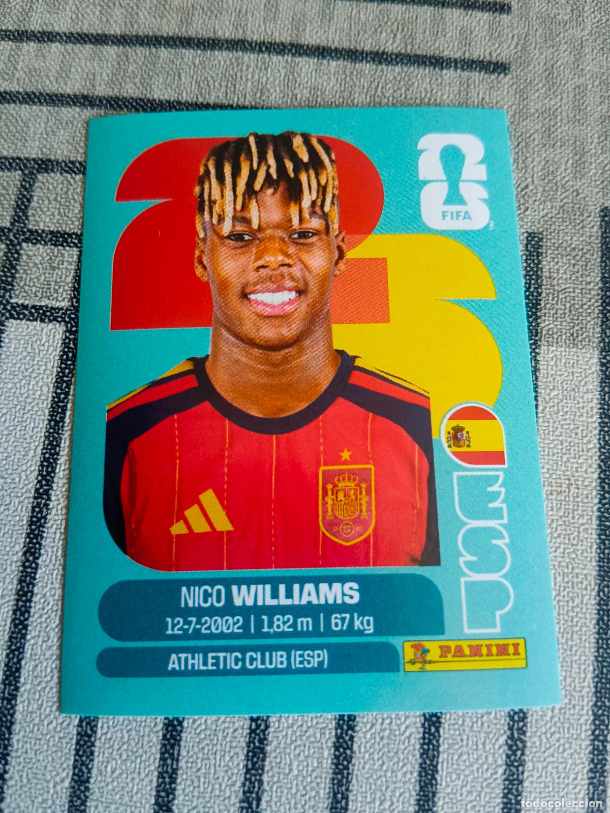Cromos de F&uacute;tbol: MUNDIAL 2026 ESTADOS UNIDOS USA MEXICO MEJICO CANADA ESP 17 ESP17 NICO WILLIAMS ESPA&Ntilde;A FIFA