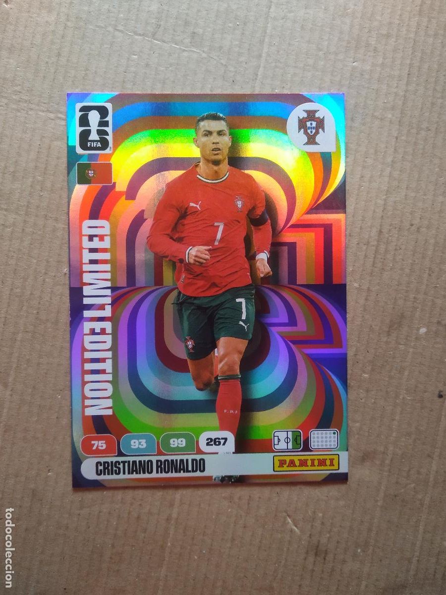 Cromos de F&uacute;tbol: CRISTIANO RONALDO PORTUGAL EDICION LIMITADA XXL CROMO FUTBOL PANINI ADRENALYN MUNDIAL 2026 WORLD CUP