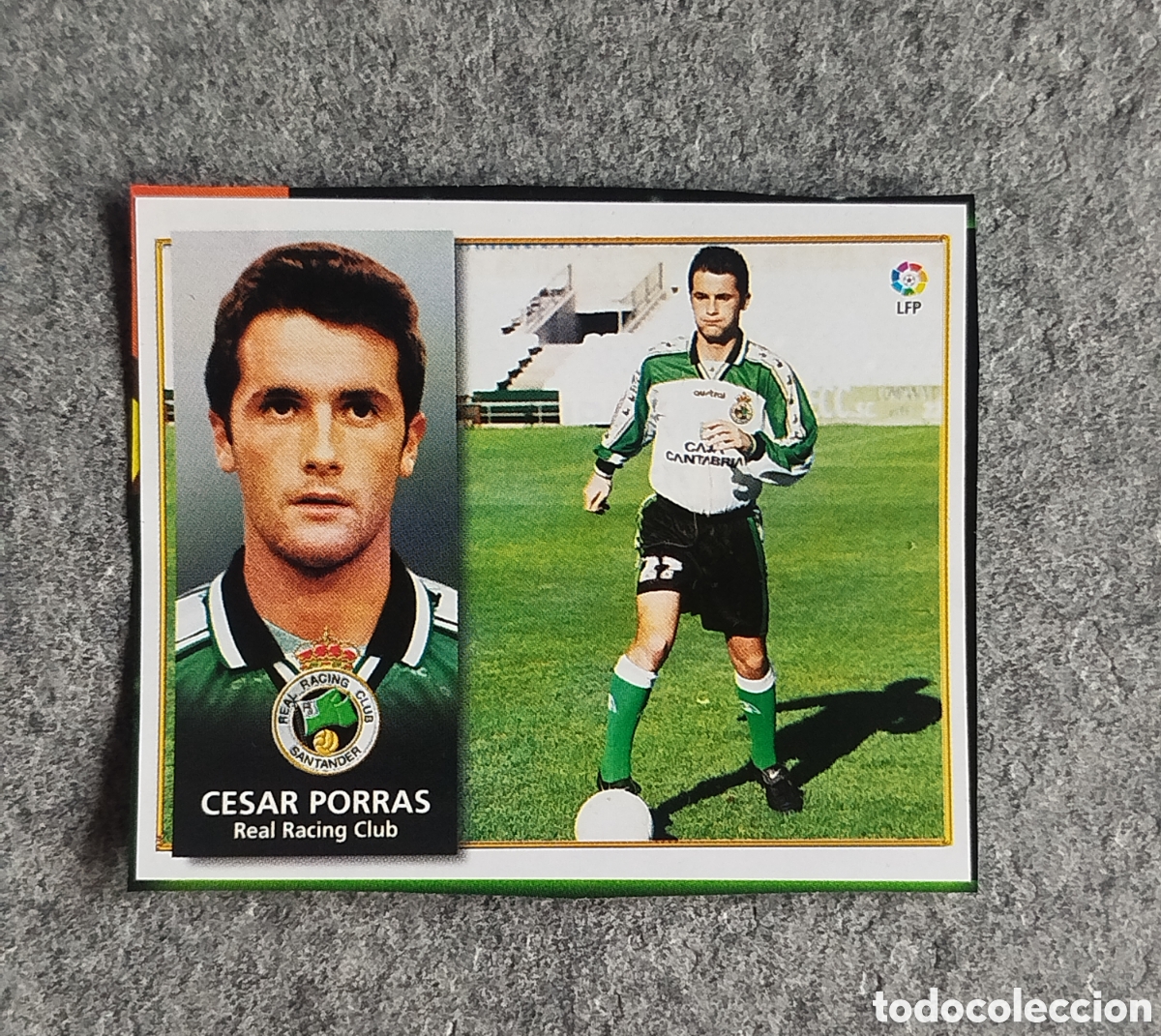 Cromos de F&uacute;tbol: COLOCA CESAR PORRAS RACING SANTANDER 98 99 1998 1999 EDICIONES ESTE CROMO RECORTADO