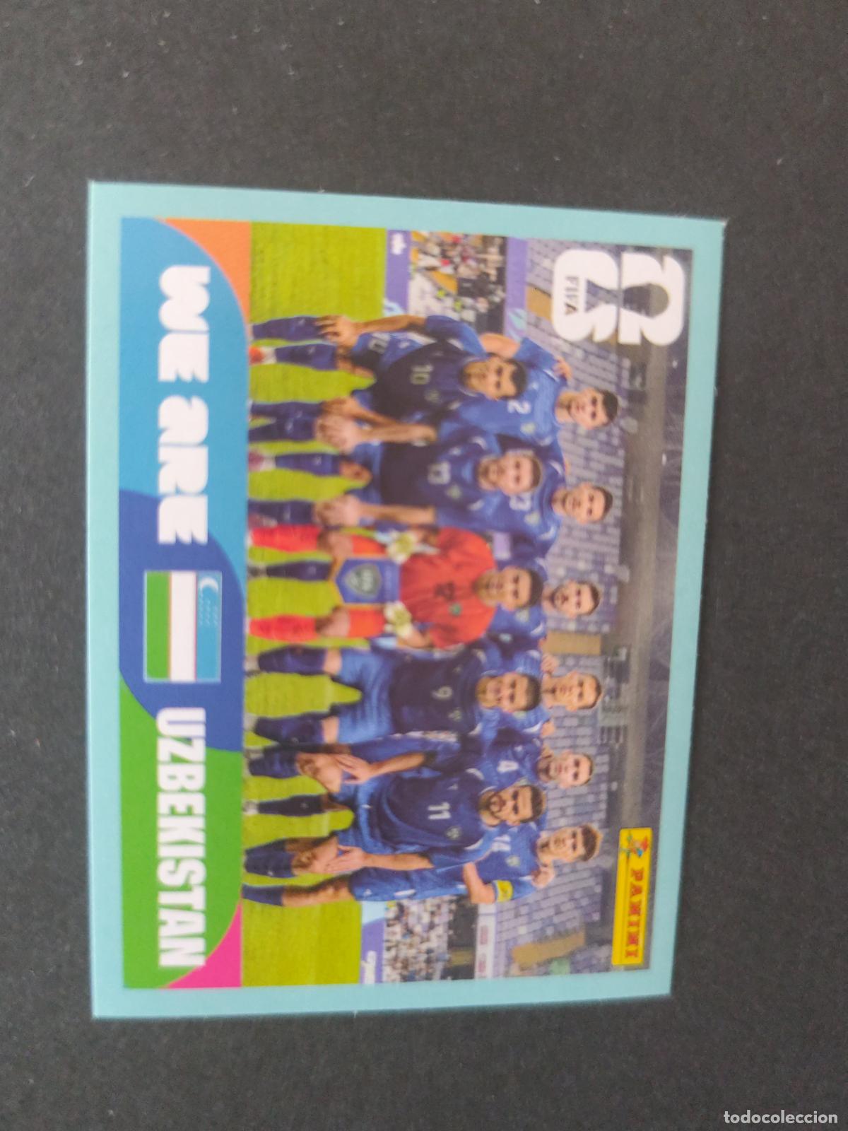 Cromos de F&uacute;tbol: UZB13 TEAM PHOTO EQUIPO 13 UZBEKIST&Aacute;N MUNDIAL FIFA WORLD CUP 2026 STICKER PANINI SIN PEGAR