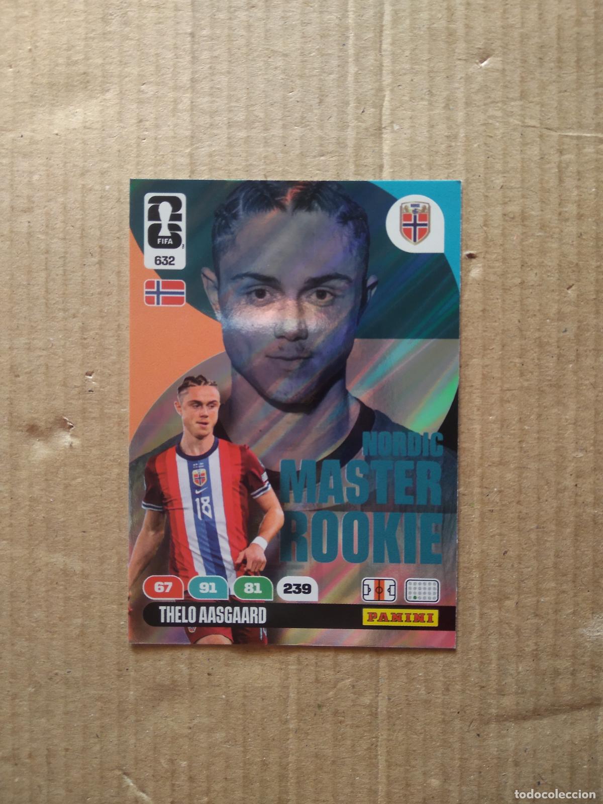 Cromos de F&uacute;tbol: 632 THELO AASGAARD NORUEGA NORDIC EDITION CROMO FUTBOL PANINI ADRENALYN MUNDIAL 2026 WORLD CUP