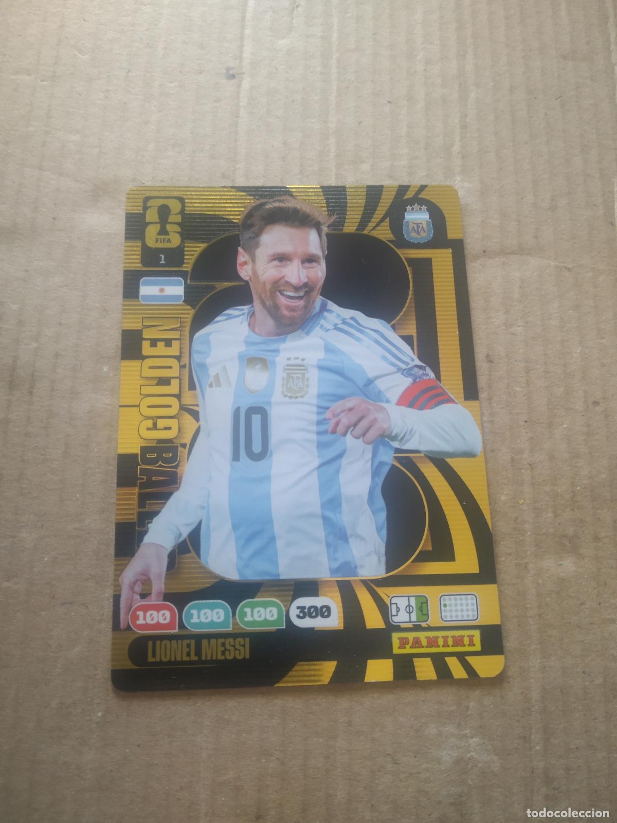 Football Stickers: 1 MESSI ARGENTINA BALON DE ORO CROMO FUTBOL PANINI ADRENALYN MUNDIAL 2026 WORLD CUP