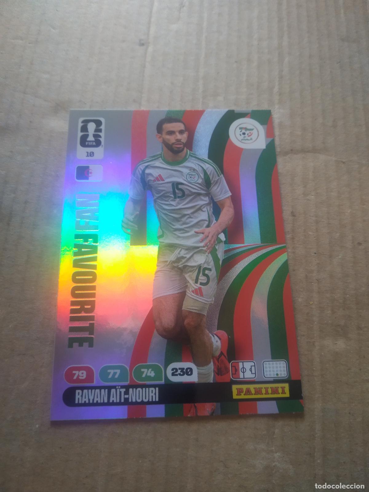 Cromos de F&uacute;tbol: 10 RAYAN AIT-NOURI ARGELIA CROMO FUTBOL PANINI ADRENALYN MUNDIAL 2026 WORLD CUP