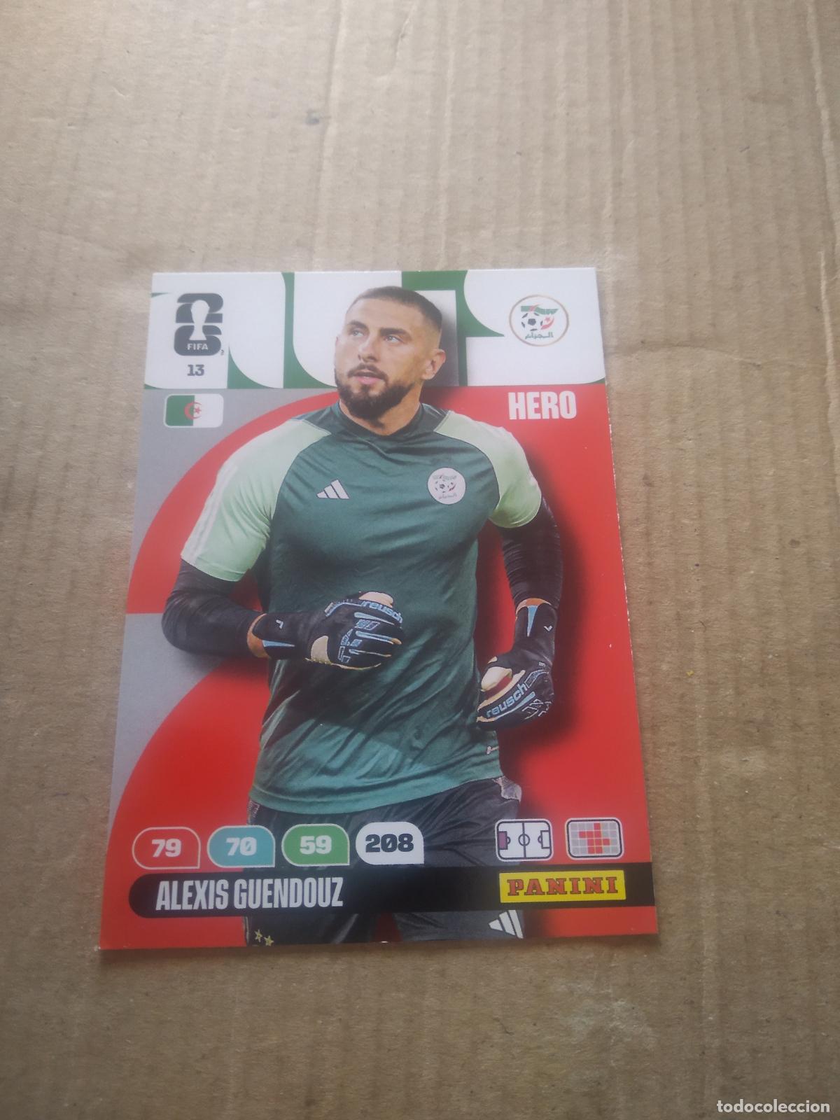 Cromos de F&uacute;tbol: 13 ALEXIS GUENDOUZ ARGELIA CROMO FUTBOL PANINI ADRENALYN MUNDIAL 2026 WORLD CUP