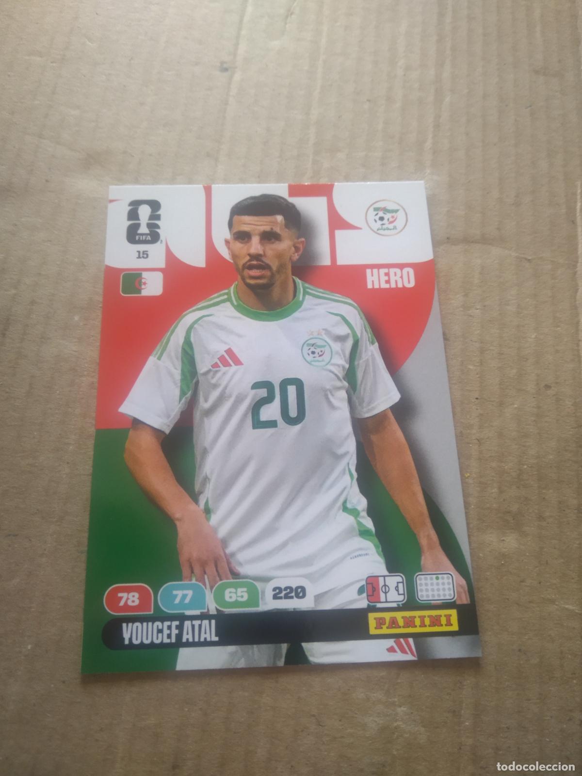 Cromos de F&uacute;tbol: 15 YOUCEF ATAL ARGELIA CROMO FUTBOL PANINI ADRENALYN MUNDIAL 2026 WORLD CUP