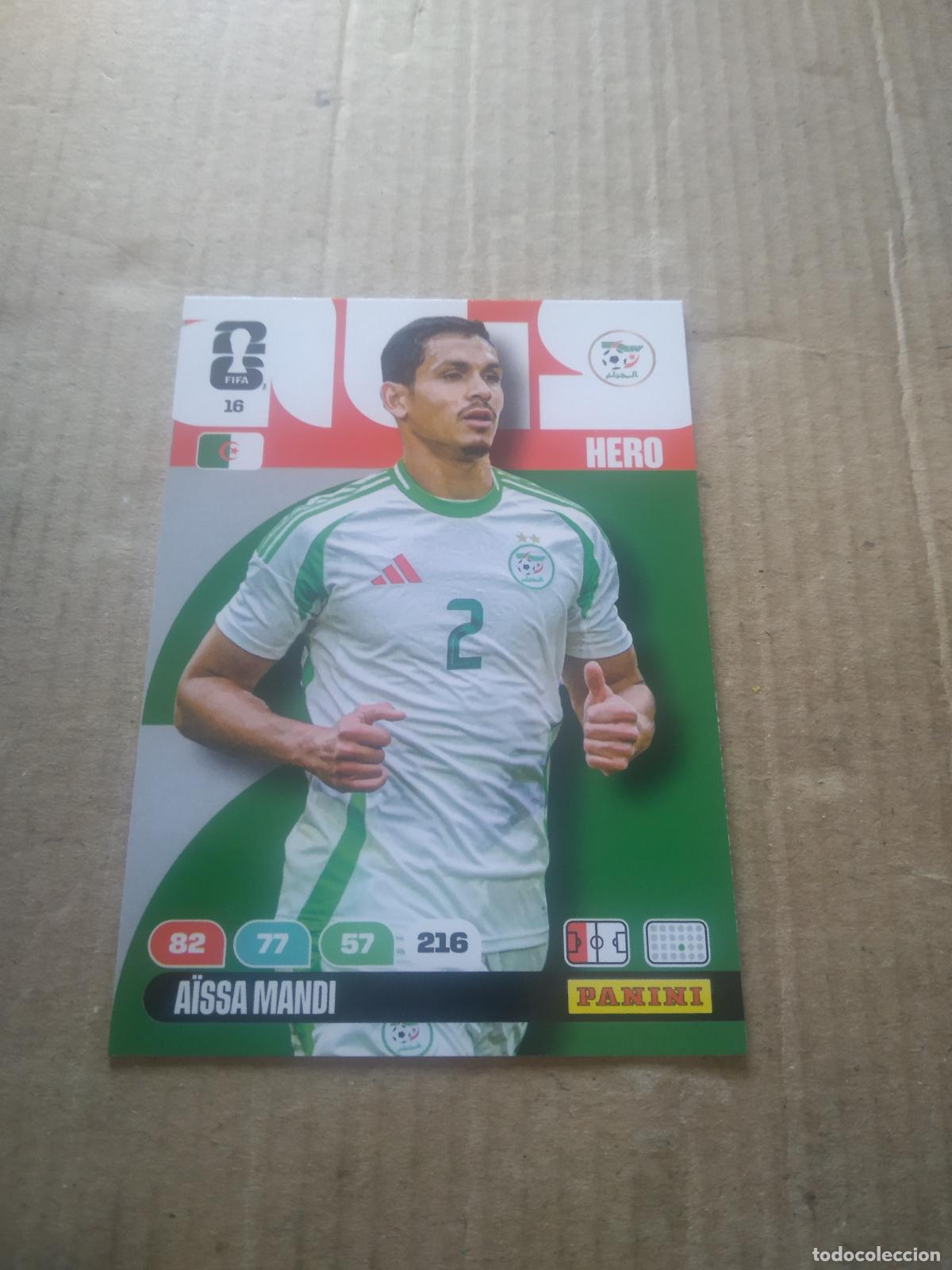 Cromos de F&uacute;tbol: 16 AISSA MANDI ARGELIA CROMO FUTBOL PANINI ADRENALYN MUNDIAL 2026 WORLD CUP