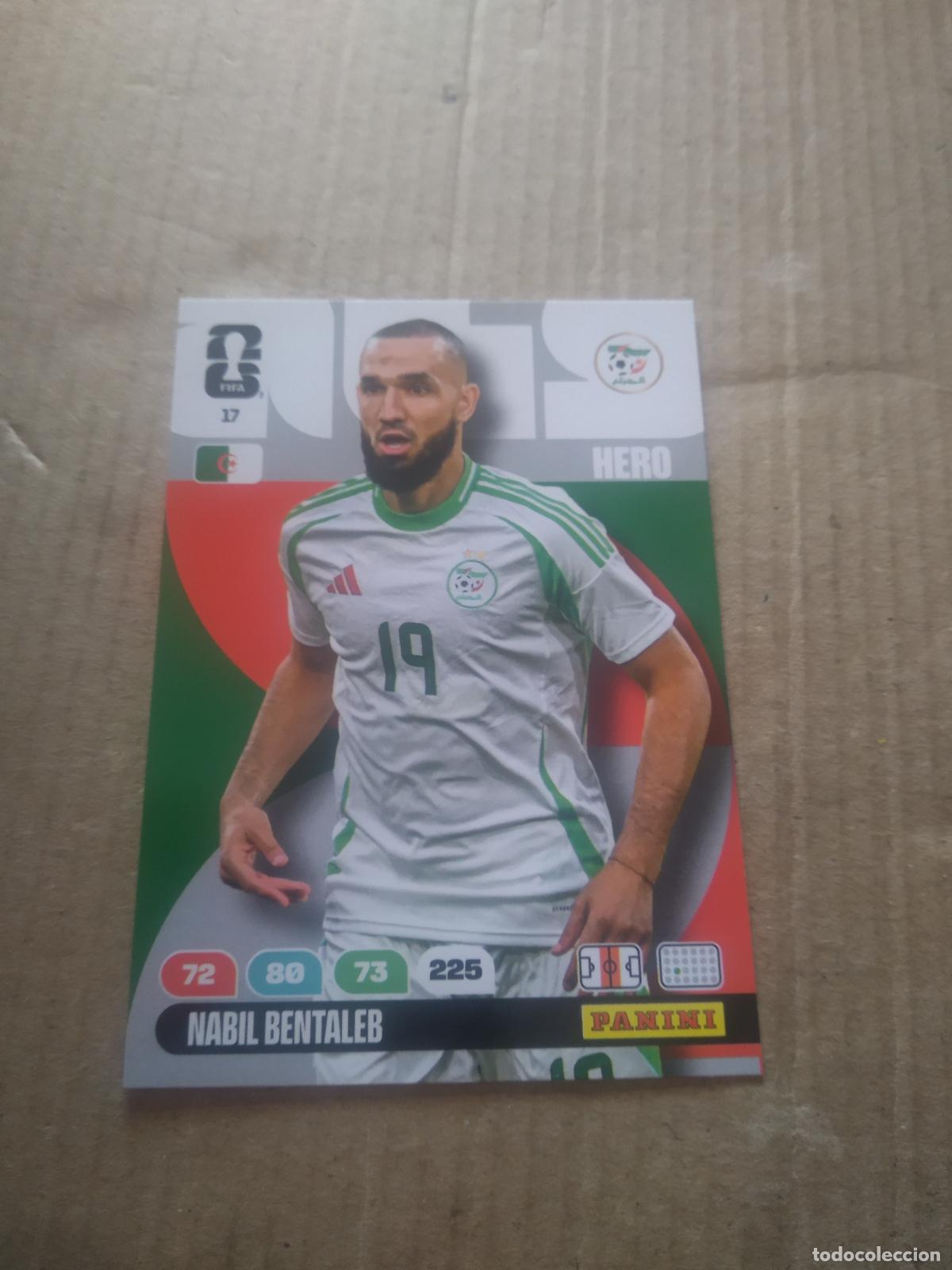 Fu&szlig;ball-Sticker: 17 NABIL BENTALEB ARGELIA CROMO FUTBOL PANINI ADRENALYN MUNDIAL 2026 WORLD CUP