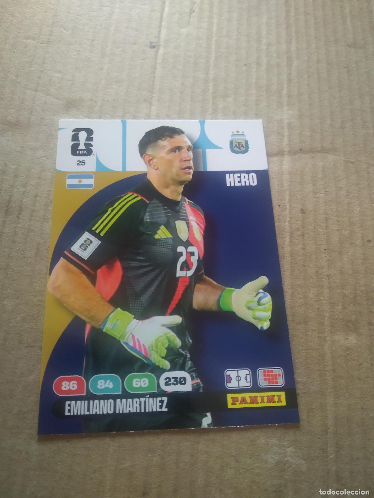 Fu&szlig;ball-Sticker: 25 EMILIANO MARTINEZ DIBU ARGENTINA CROMO FUTBOL PANINI ADRENALYN MUNDIAL 2026 WORLD CUP