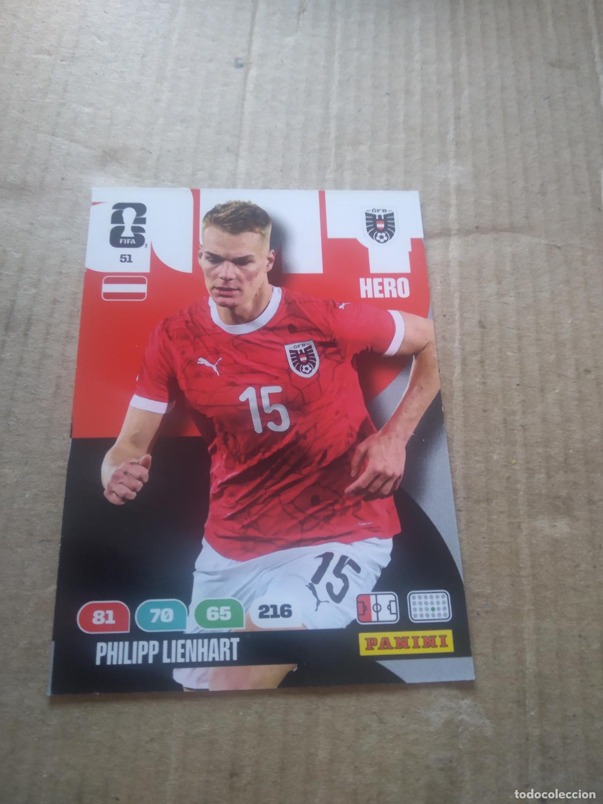 Figurine di Calcio: 51 PHILIPP LIENHART AUSTRIA CROMO FUTBOL PANINI ADRENALYN MUNDIAL 2026 WORLD CUP